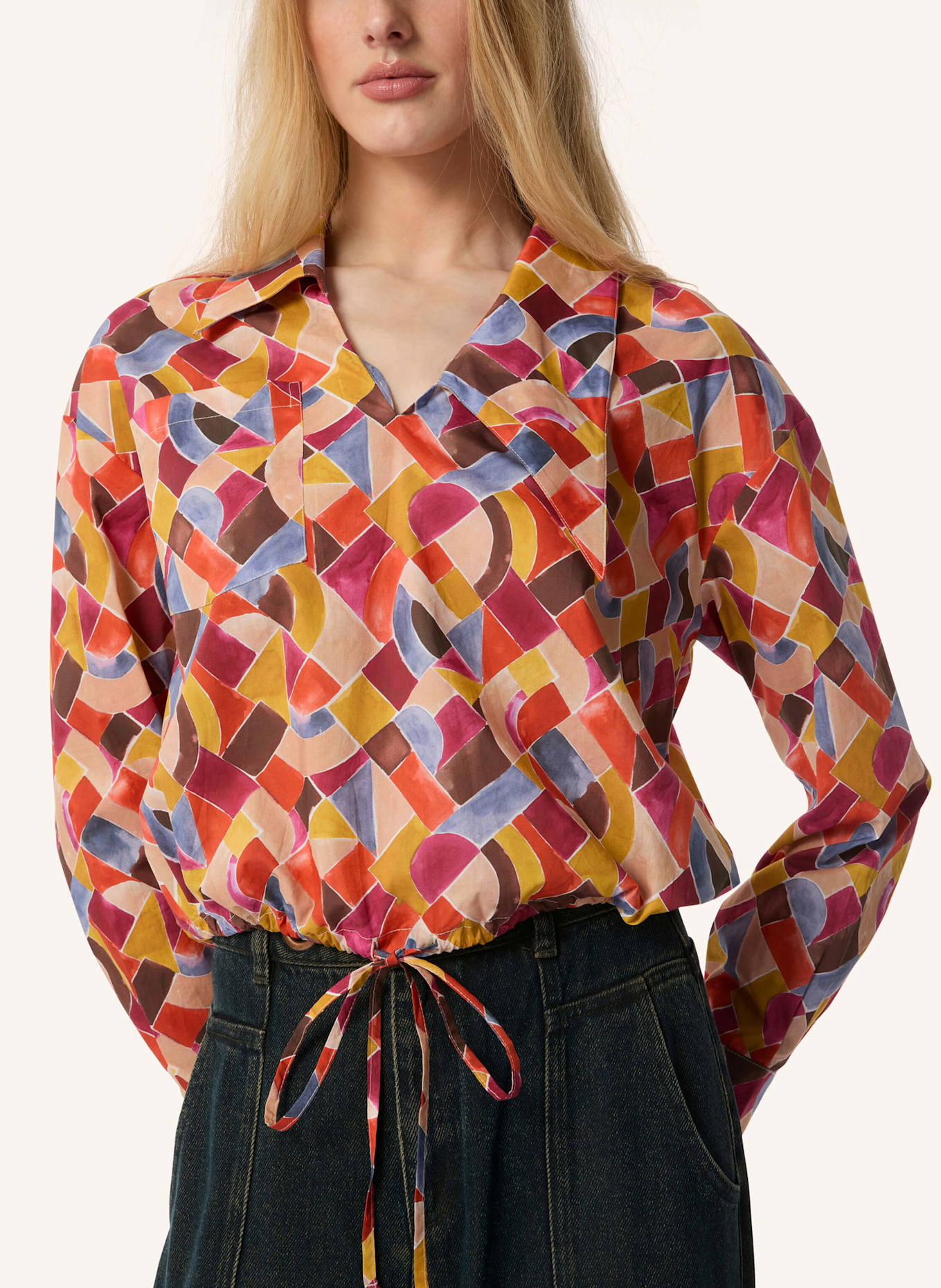 Malej Baumwollbluse BOLOGNA: ROT