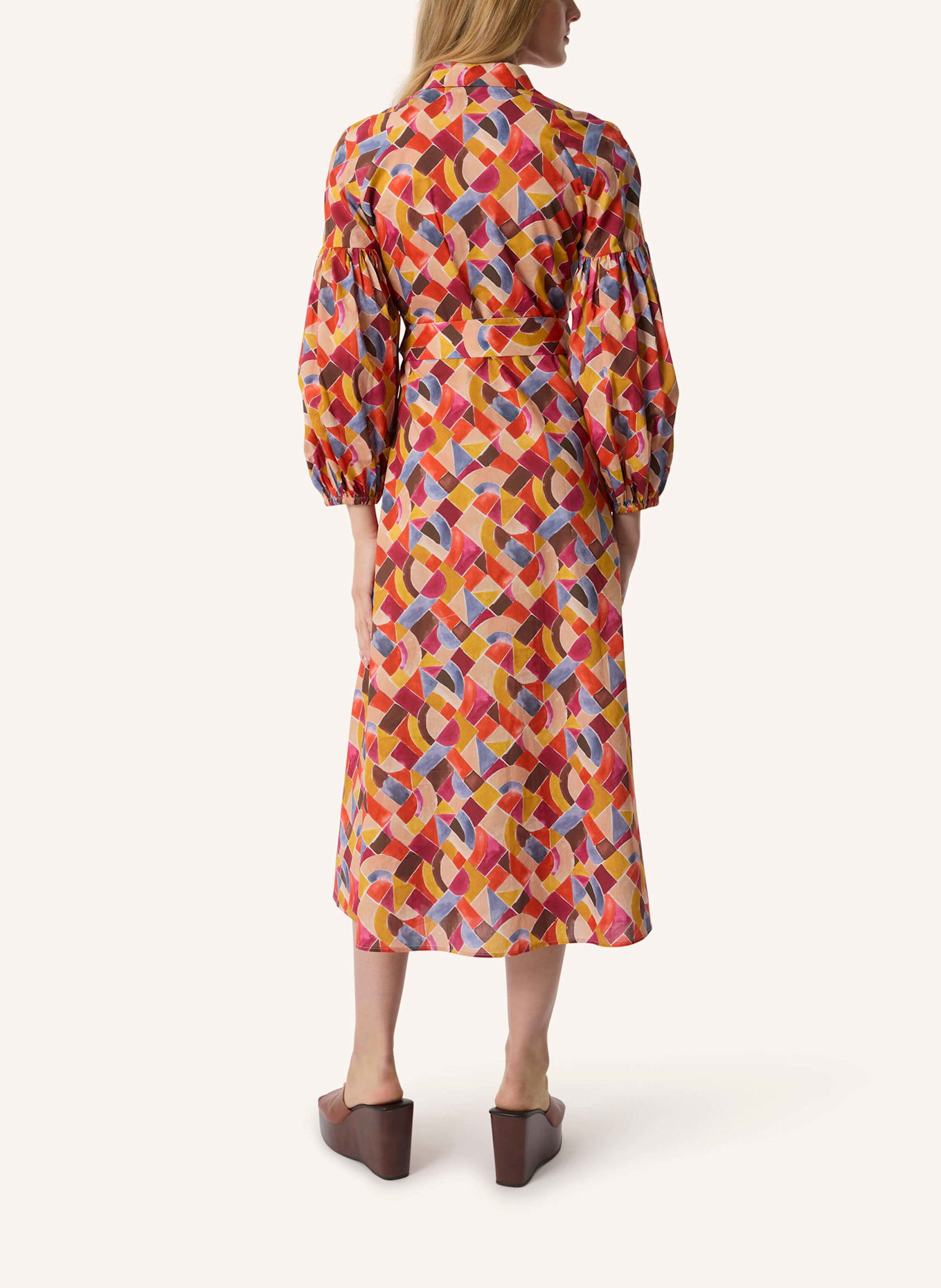 Malej Baumwollkleid: ROT