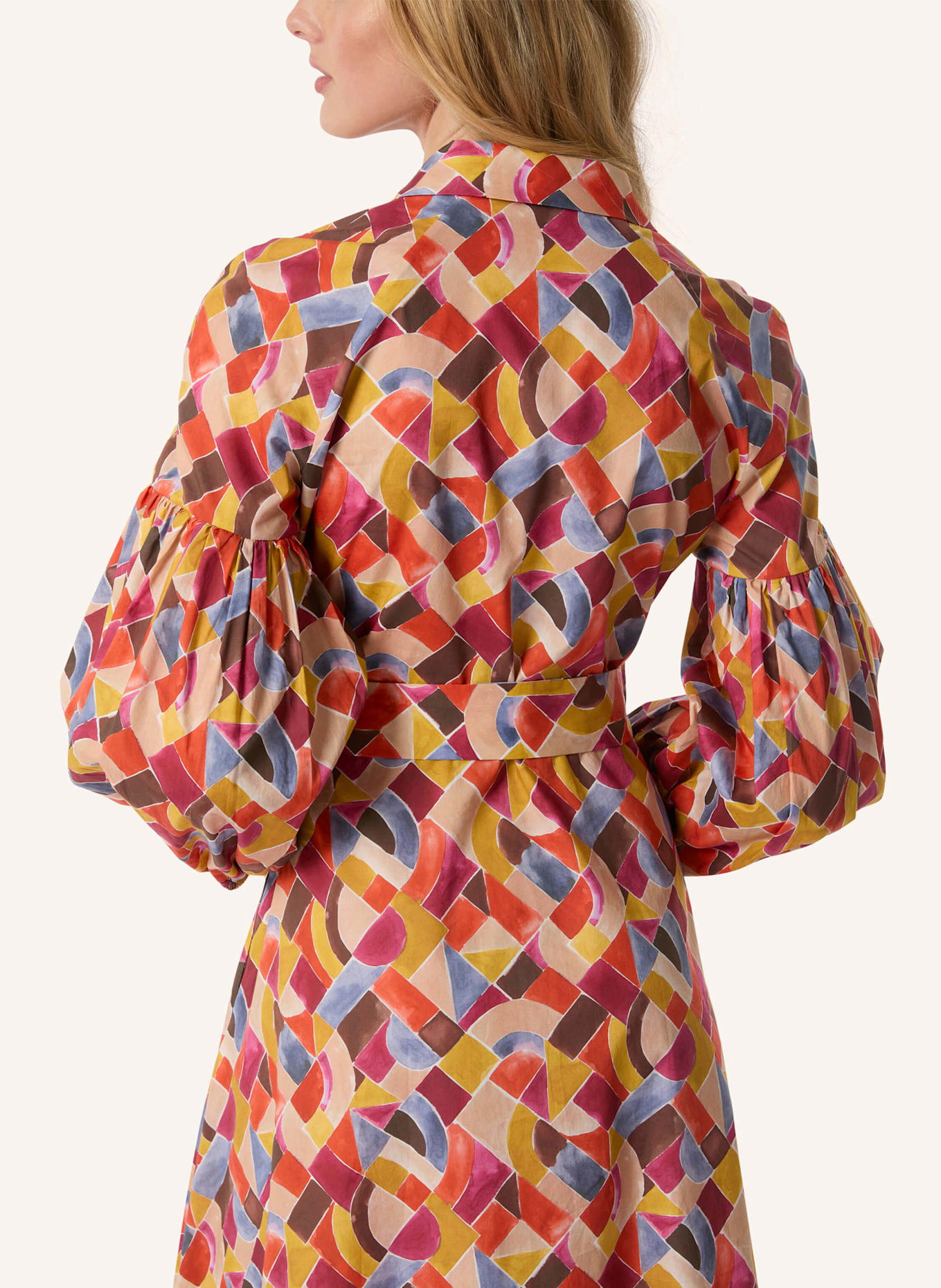 Malej Baumwollkleid: ROT