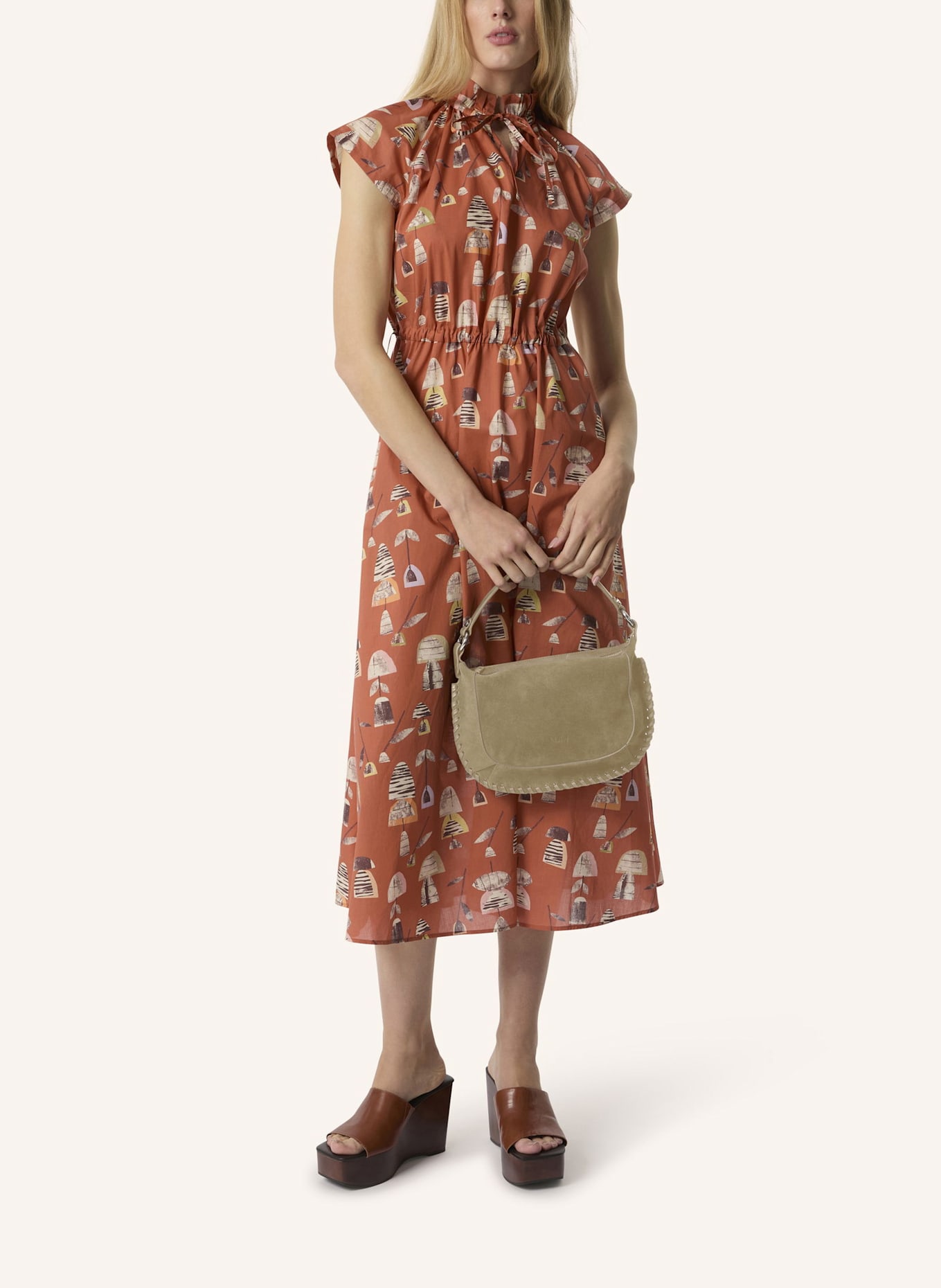 Malej Ledertasche ZARAGOZA: BEIGE