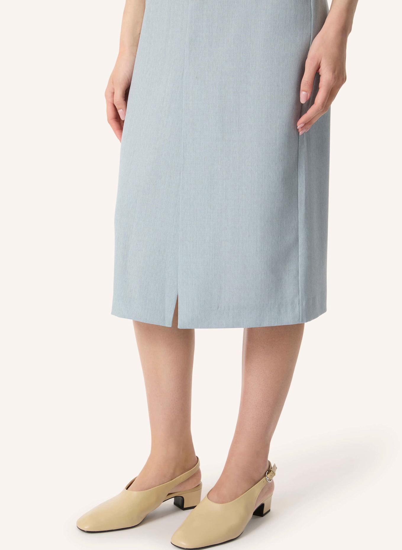 Malej Schurwollrock PERGA: HELLBLAU