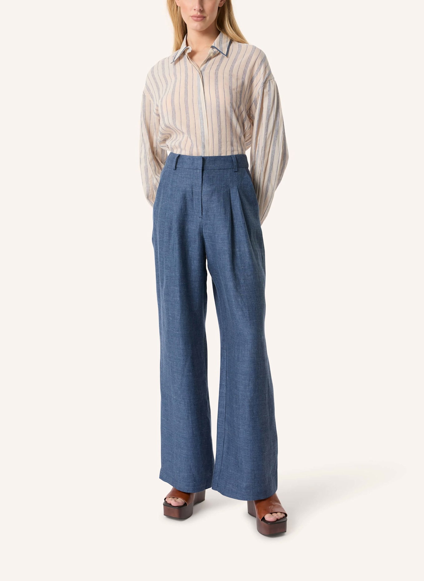 Malej Leinenhose ATHOS: DUNKELBLAU