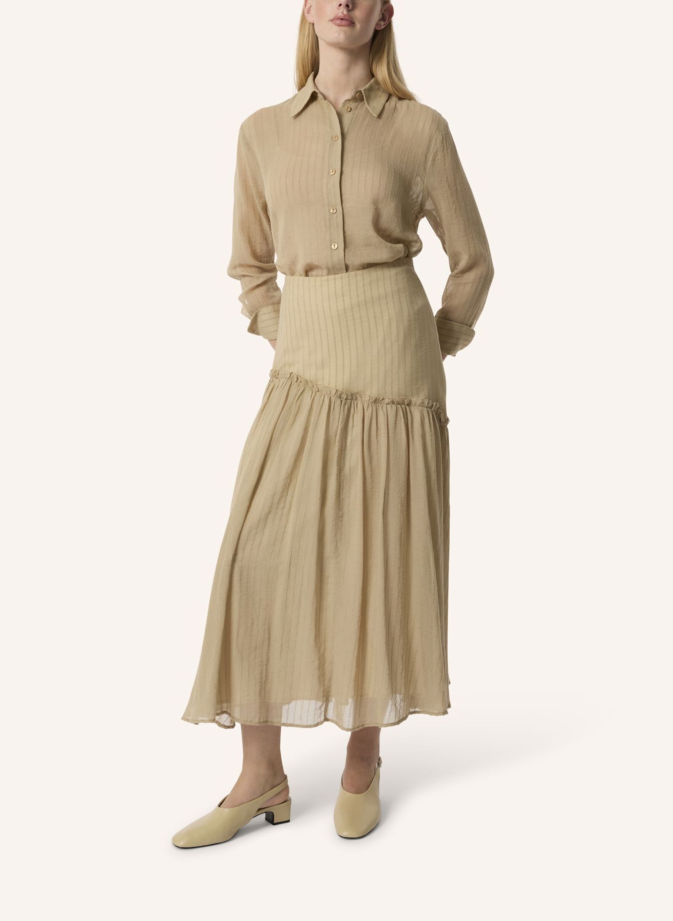 Malej Baumwollrock MODICA: BEIGE