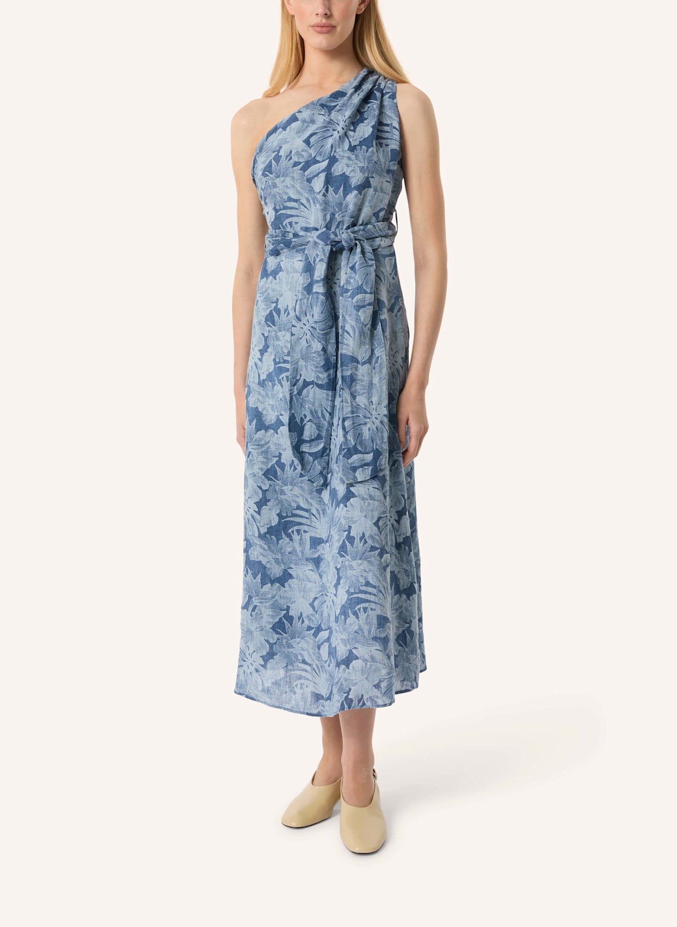 Malej Leinenkleid APAMEA: DUNKELBRAUN