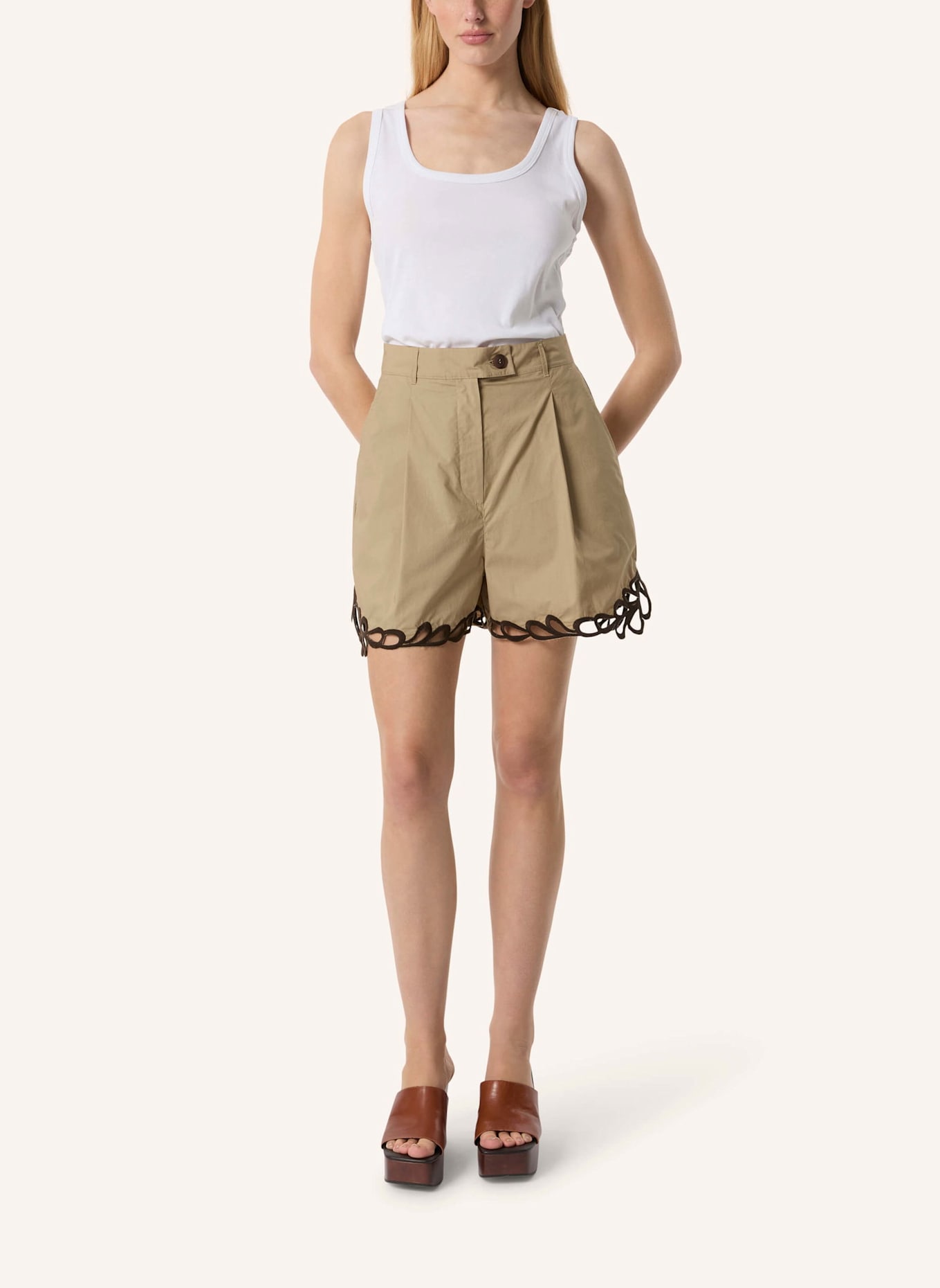 Malej Baumwollshorts LEGNANO: BEIGE