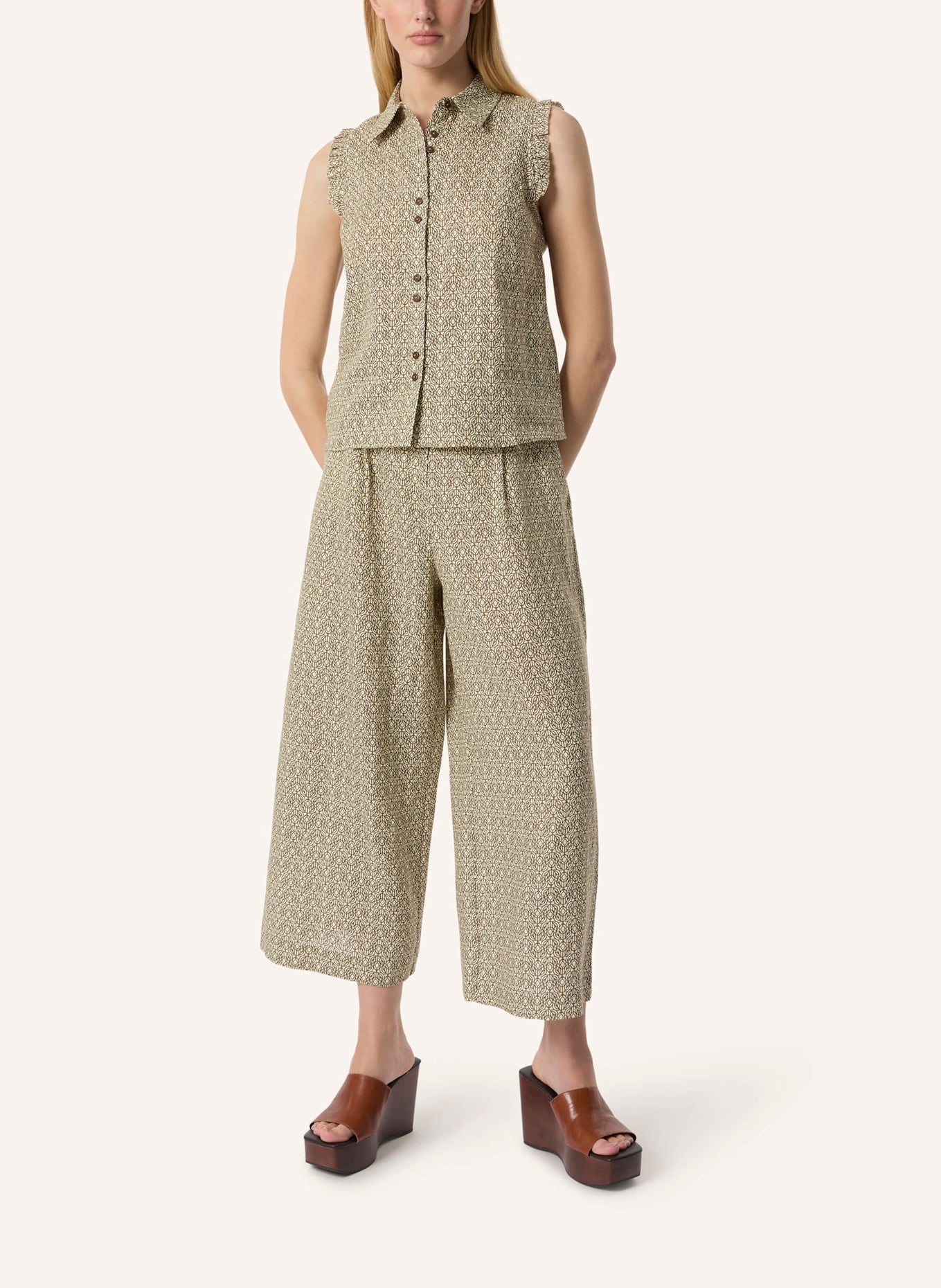 Malej Leinenbluse SIENA: BEIGE