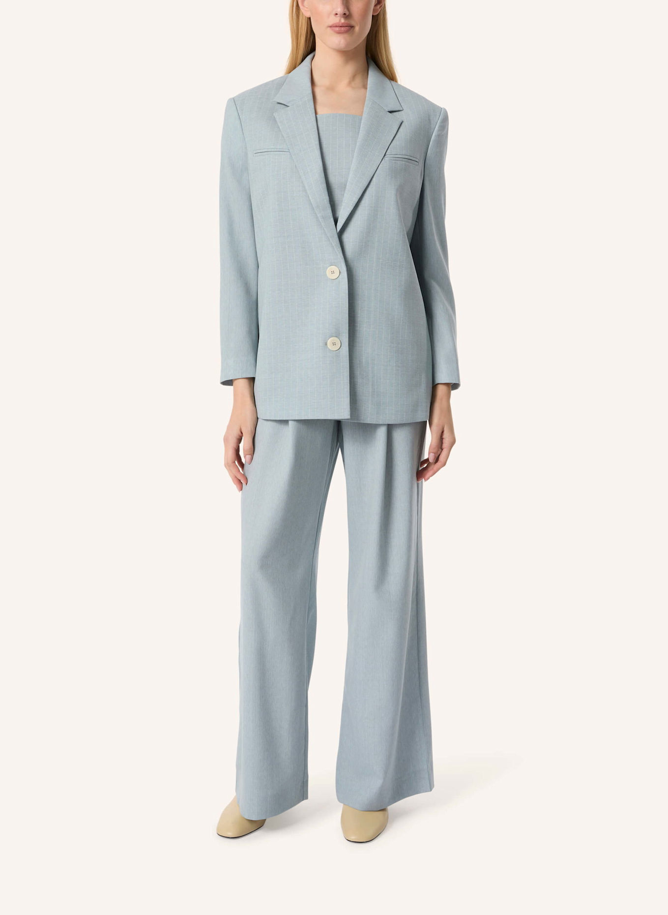 Malej Schurwollblazer PAROS: HELLBLAU