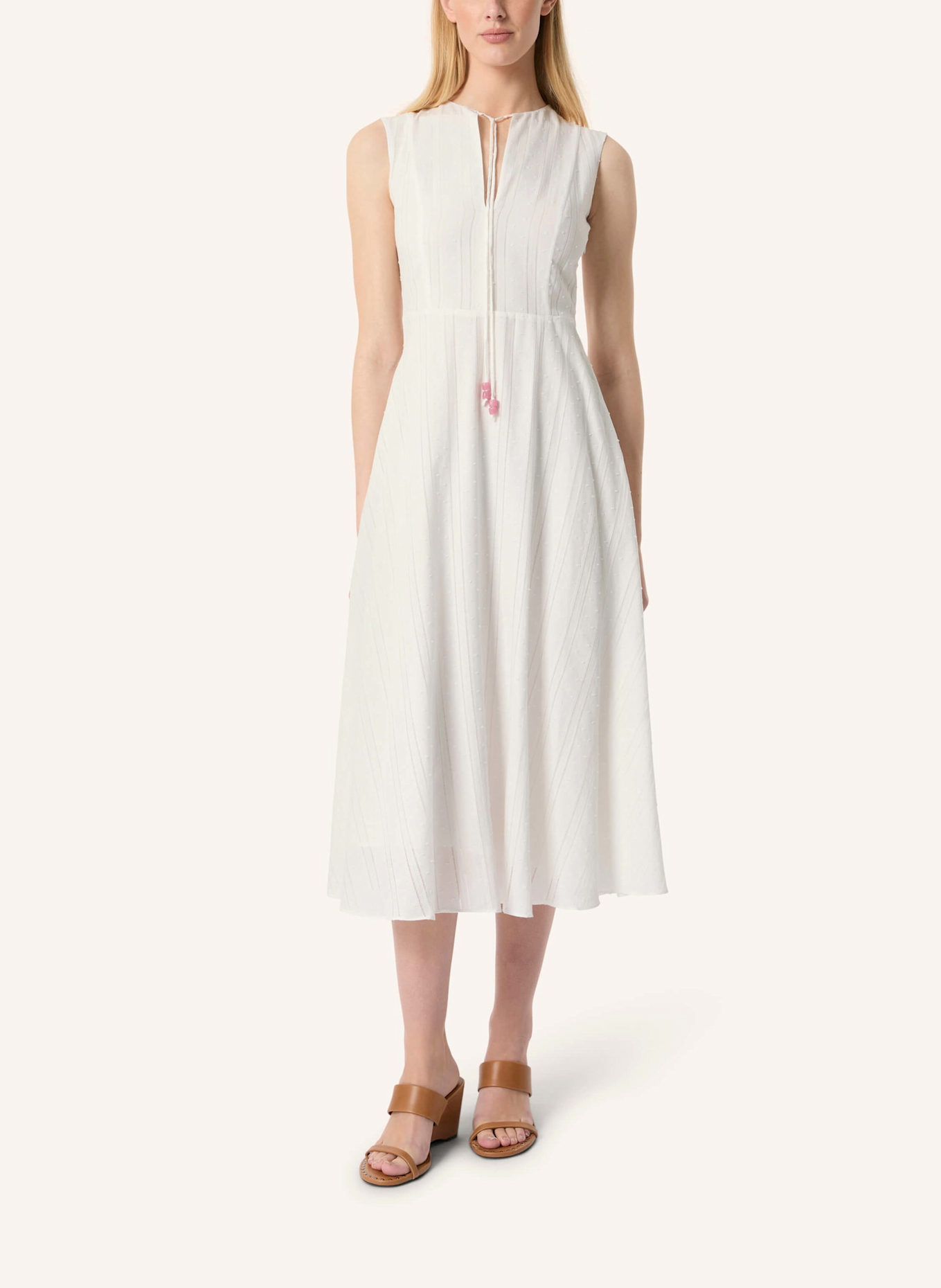 Malej Baumwollkleid PARMA: WEISS