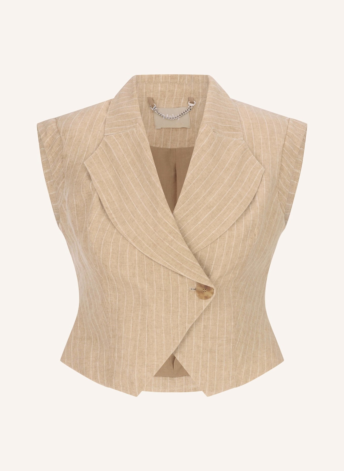 Malej Leinenweste LEBENA: BEIGE
