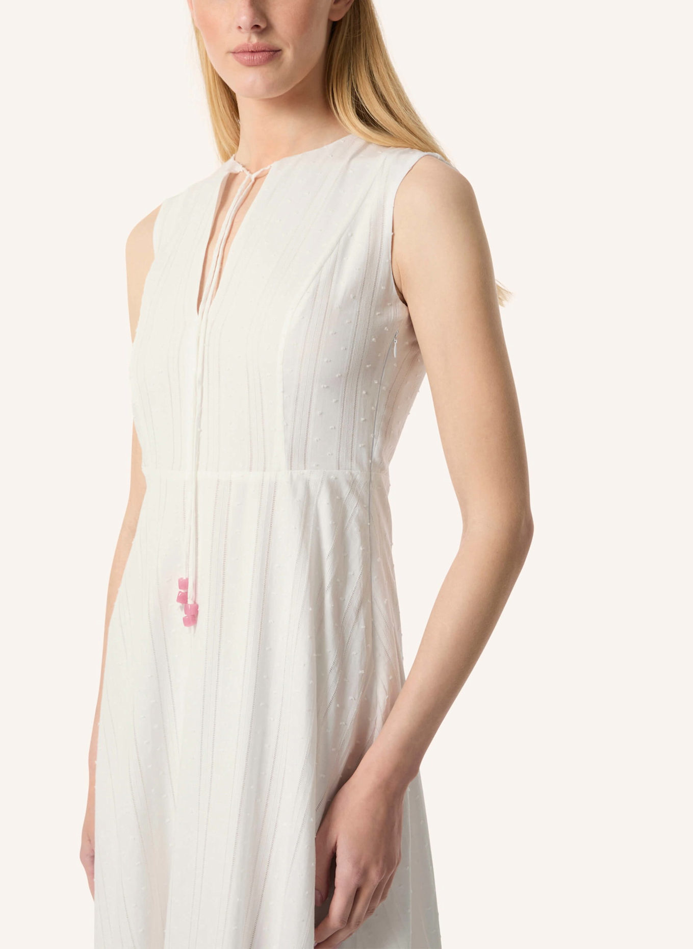 Malej Baumwollkleid PARMA: WEISS