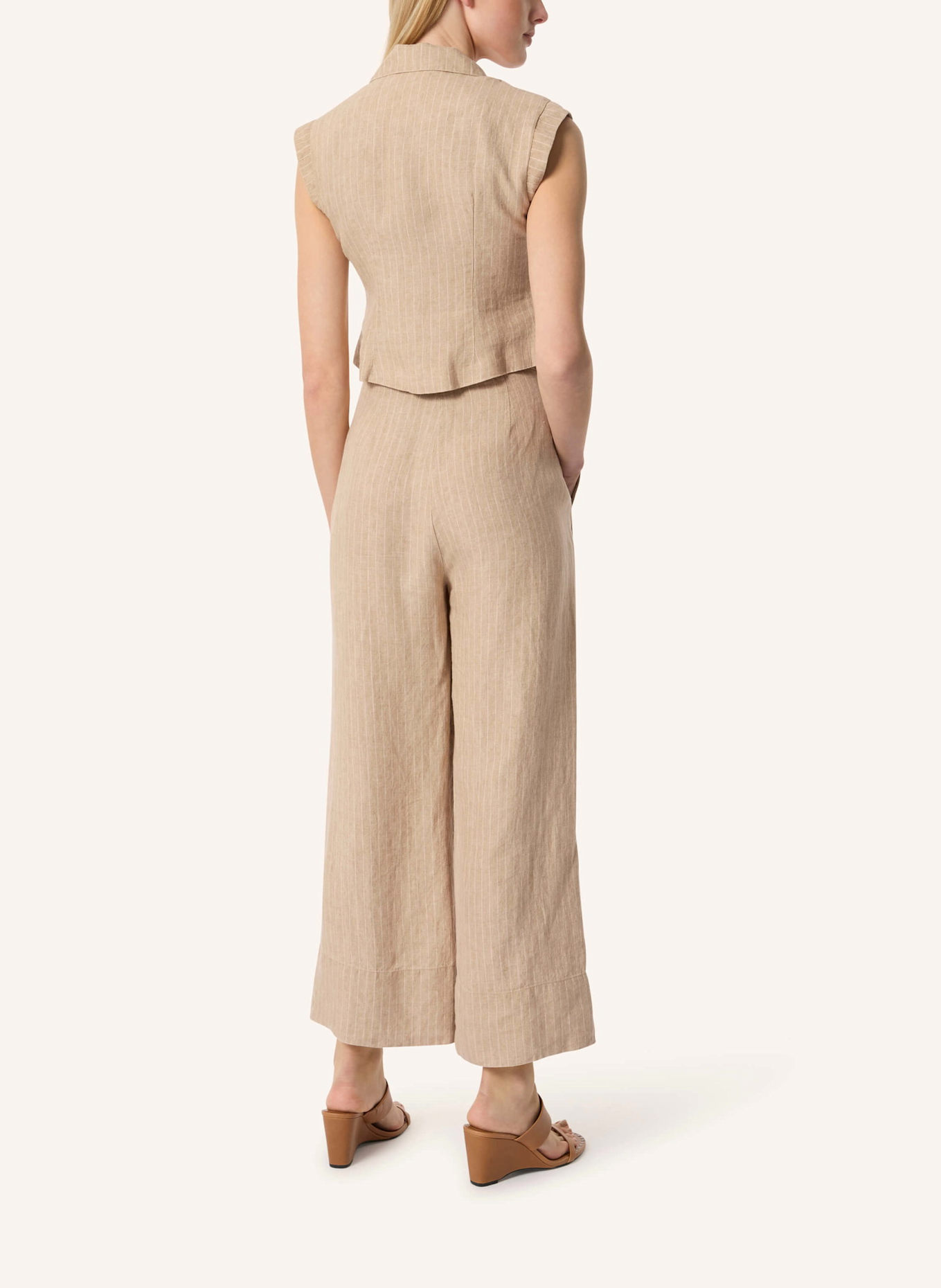 Malej Leinenweste LEBENA: BEIGE