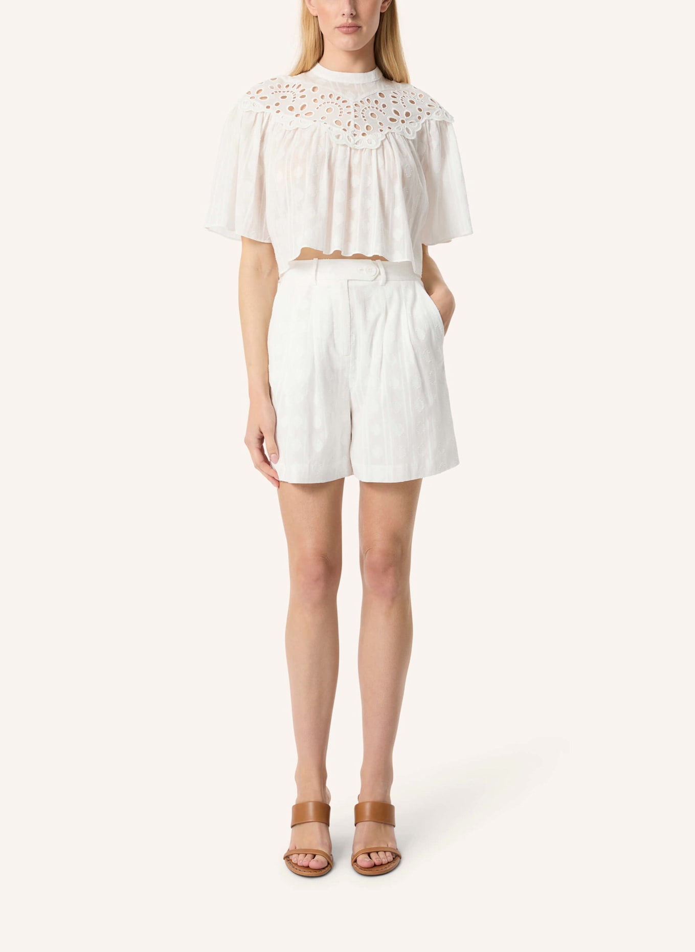 Malej Baumwollbluse MODERNA: WEISS