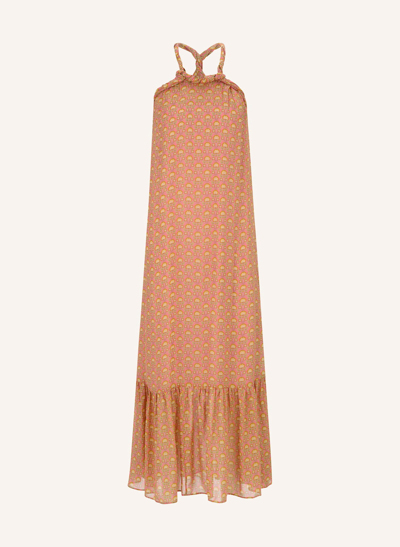 Malej Viskosekleid KNIDOS: BEIGE