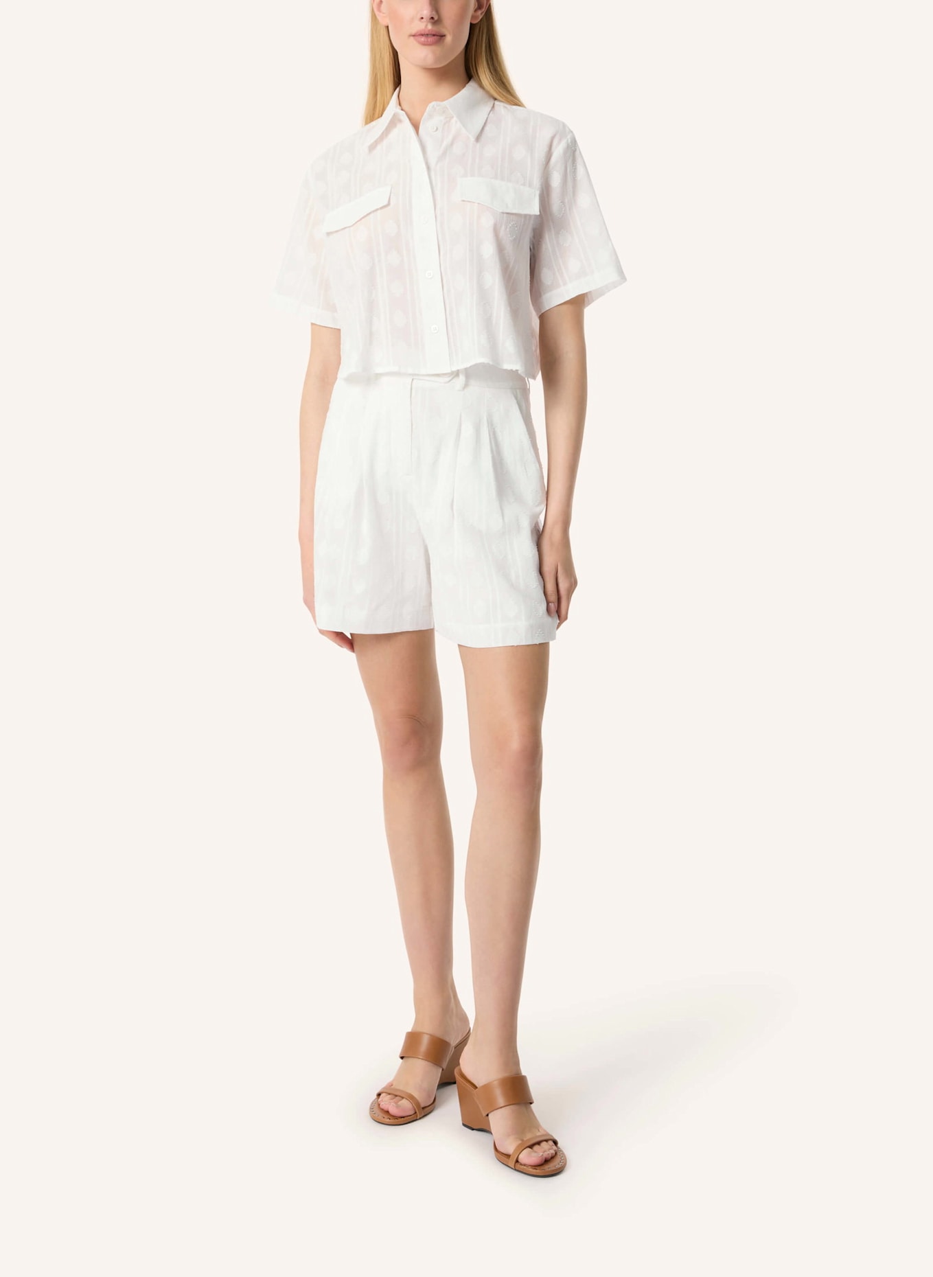 Malej Baumwollbluse REGGIO: WEISS