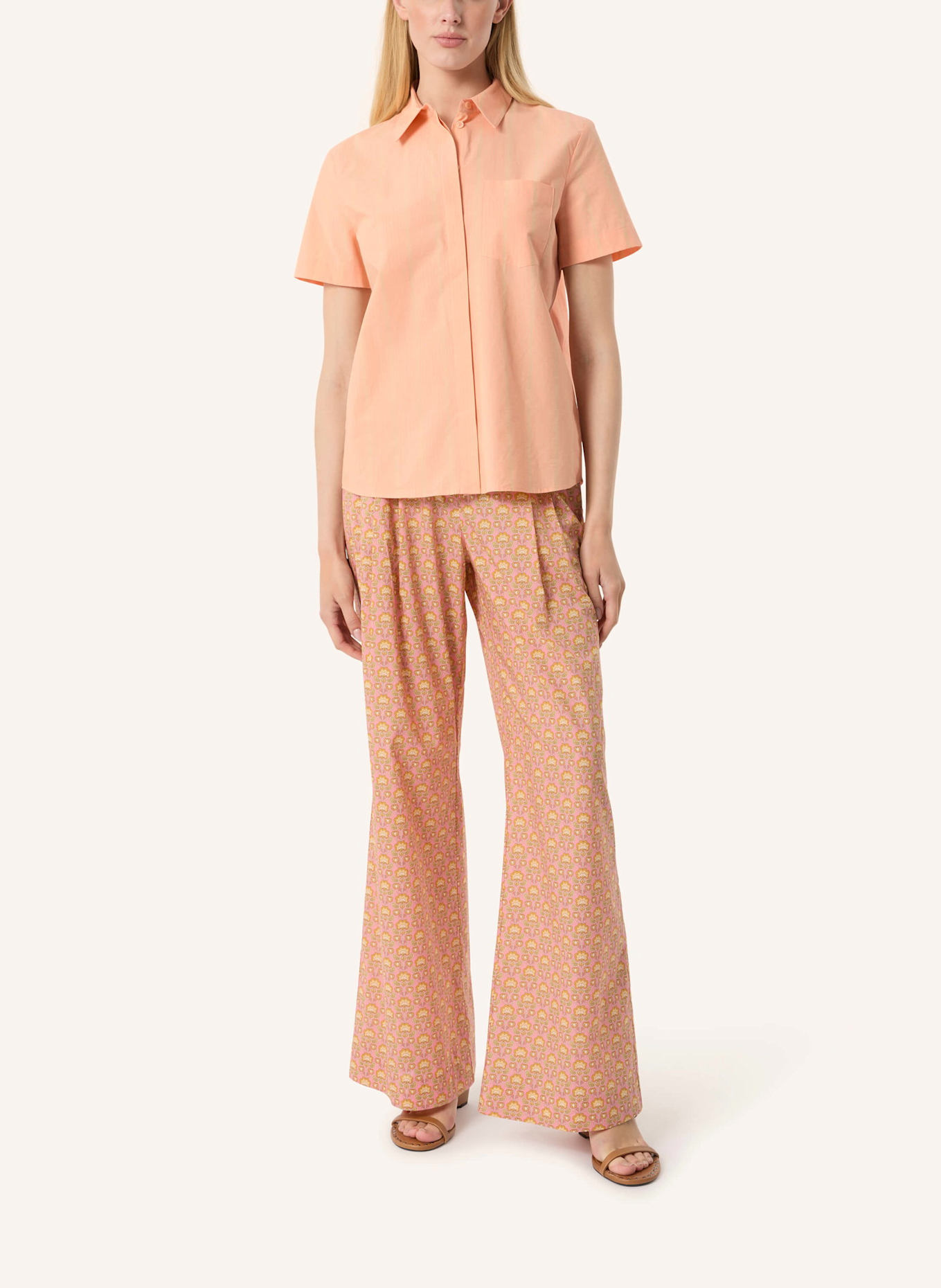 Malej Baumwollbluse KIOS: ORANGE