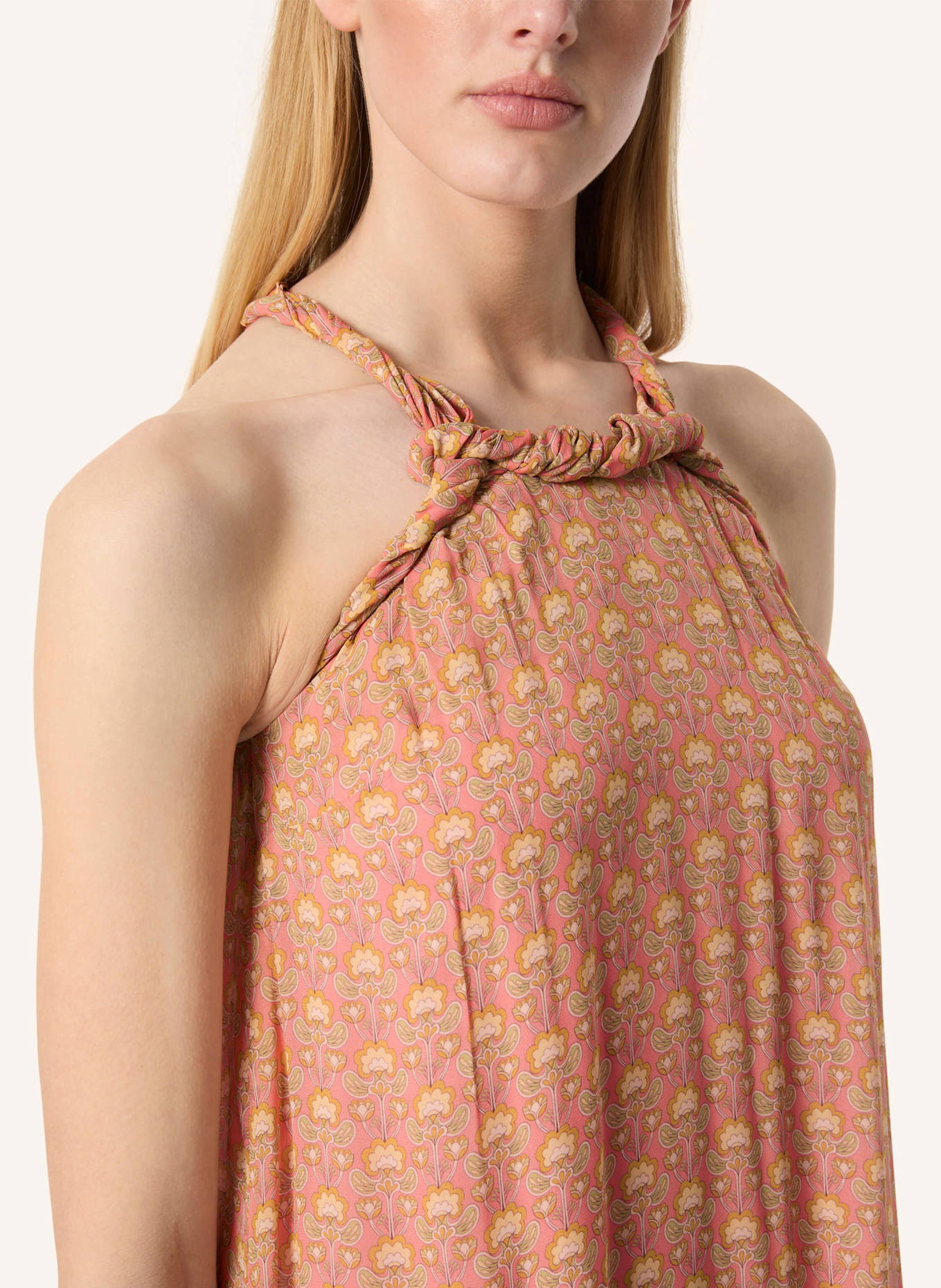 Malej Viskosekleid KNIDOS: BEIGE