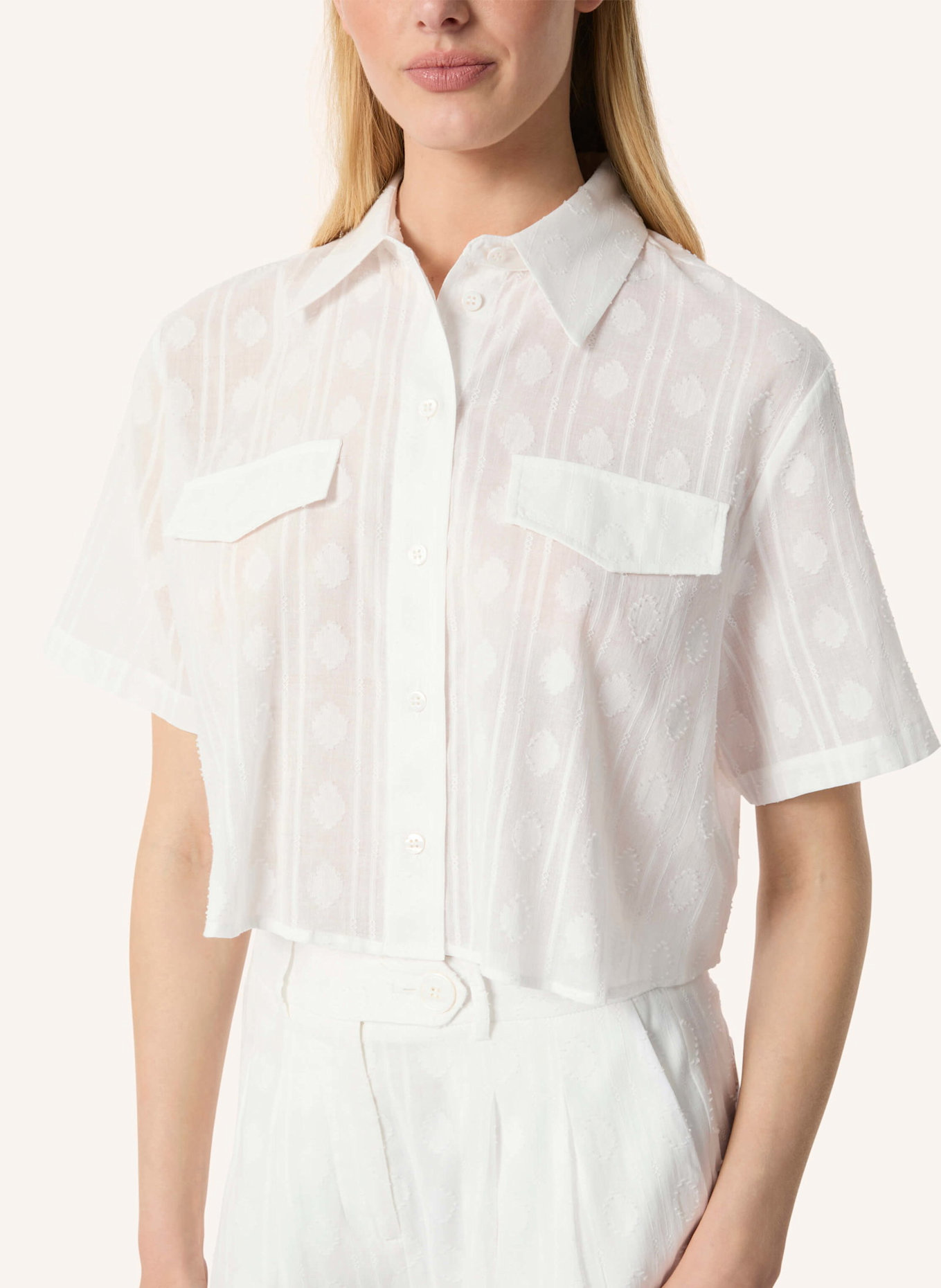 Malej Baumwollbluse REGGIO: WEISS