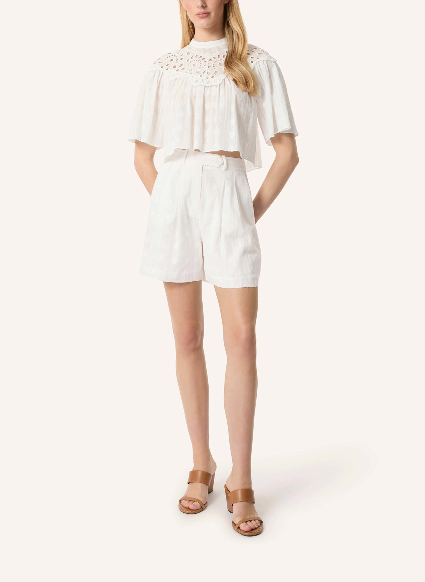 Malej Baumwollshorts EMILIA: WEISS