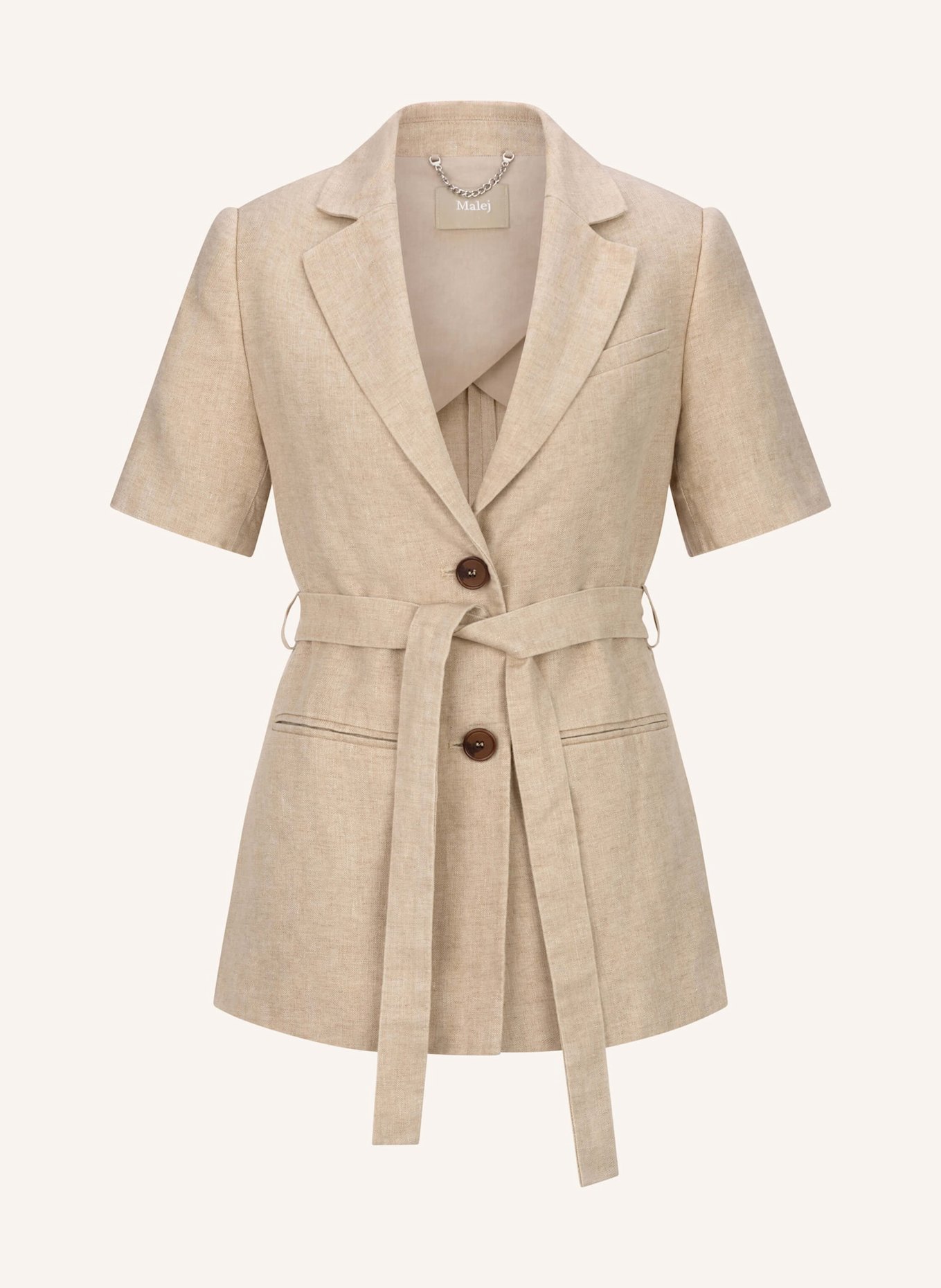 Malej Leinenblazer SALERNO: BEIGE