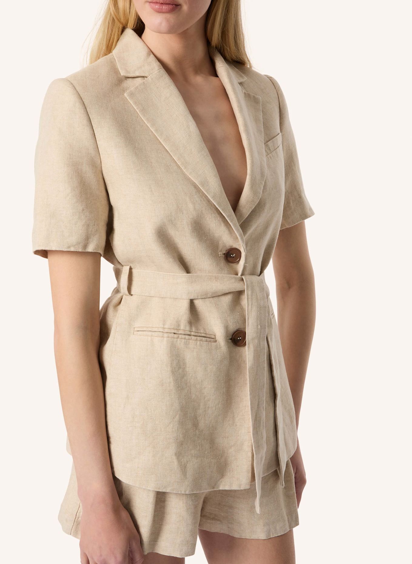 Malej Leinenblazer SALERNO: BEIGE
