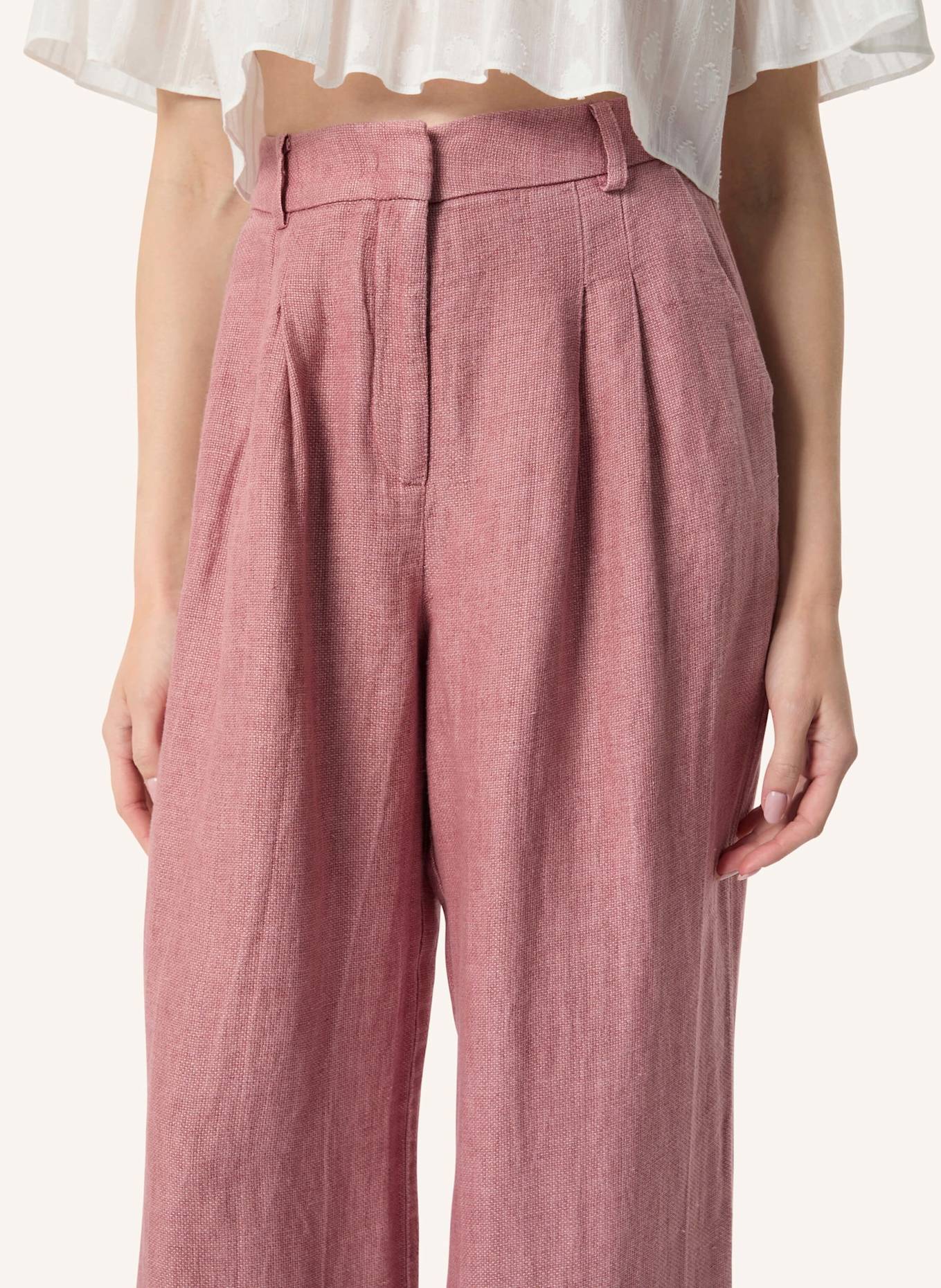 Malej Leinenhose CROTON: ROSÉ