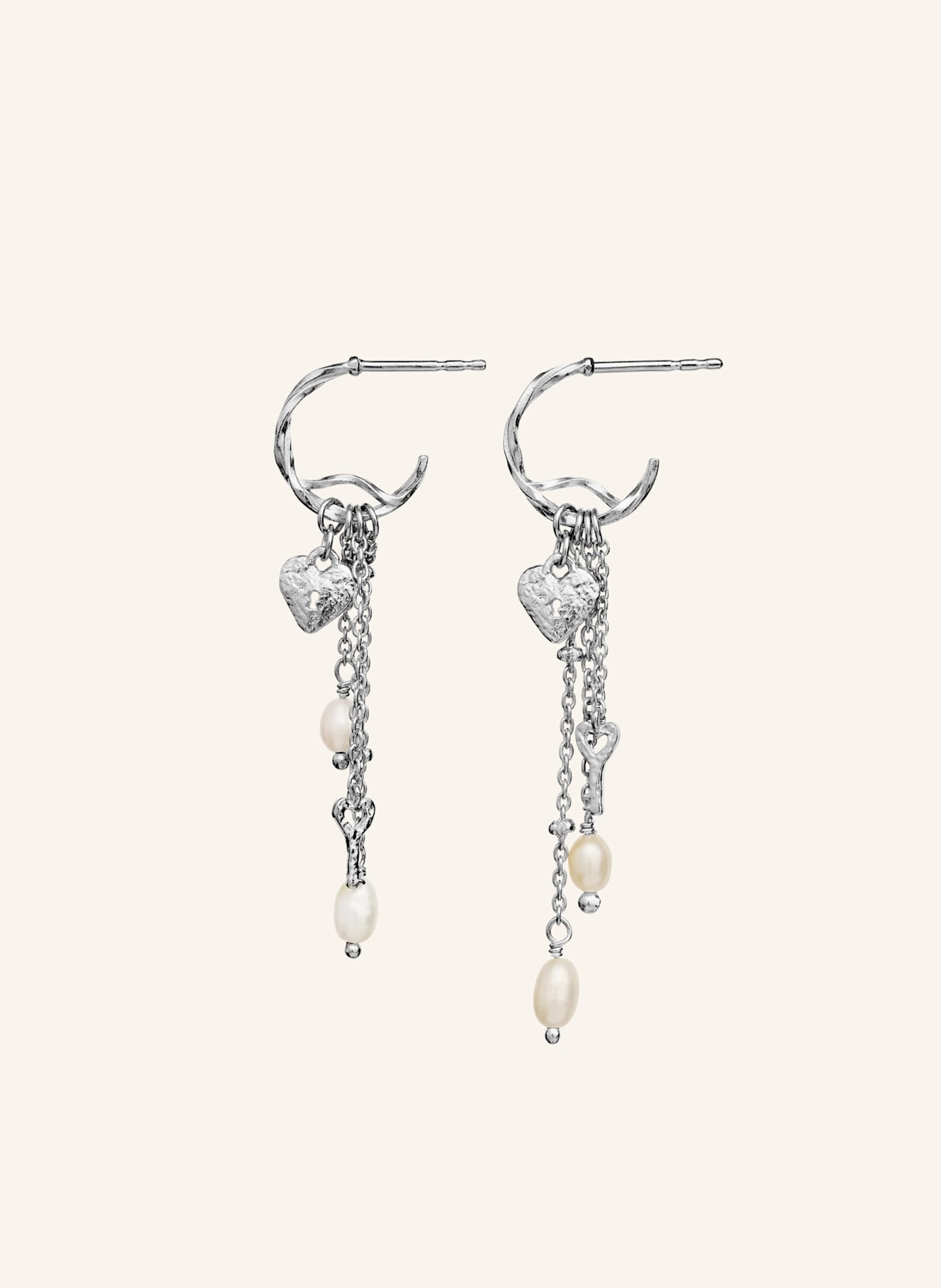 Maanesten Ohrringe IDRIS Earrings, Farbe: SILBER (Bild 1)