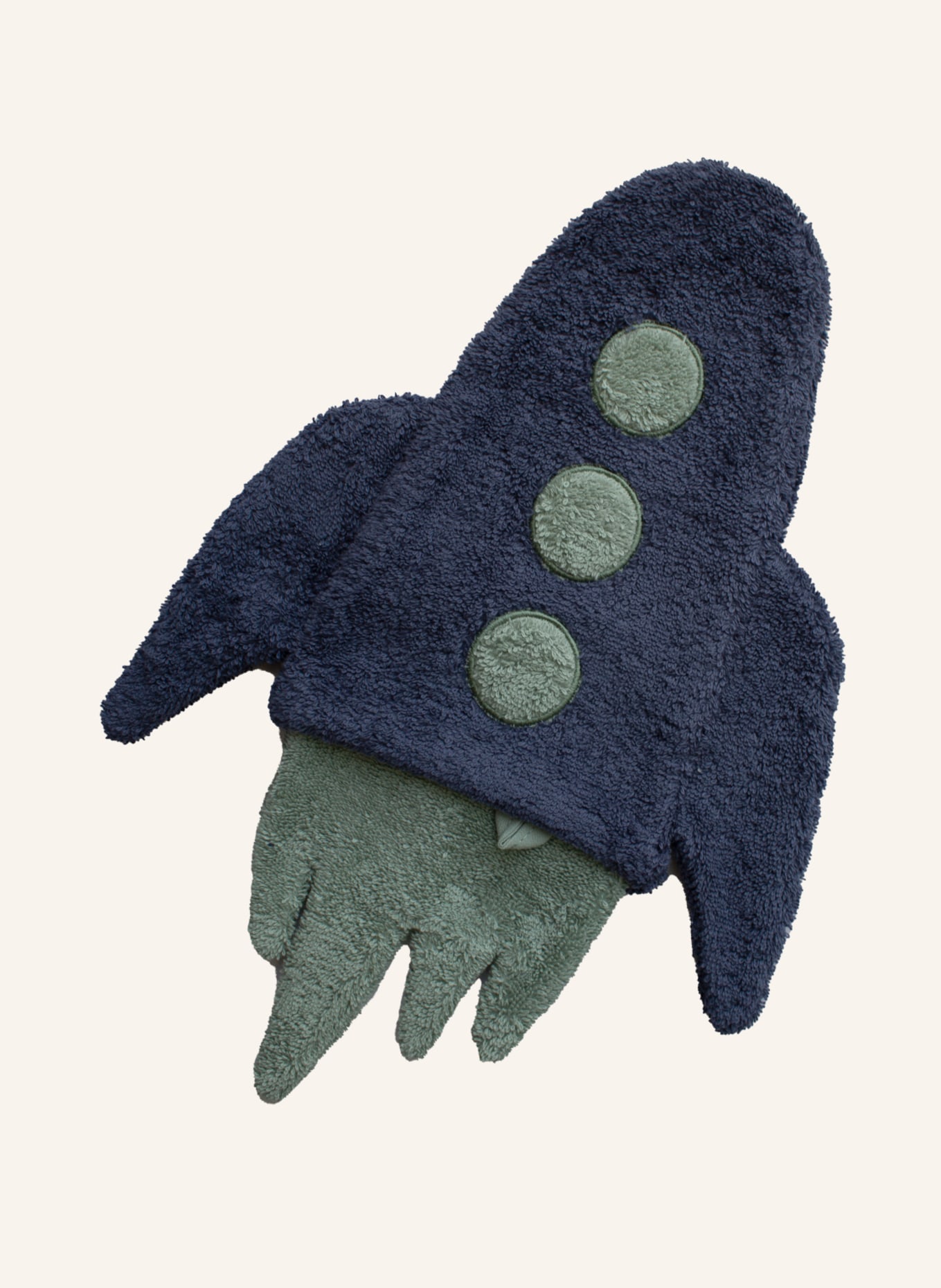 KATHA Covers Waschhandschuh RAKETE: BLAU