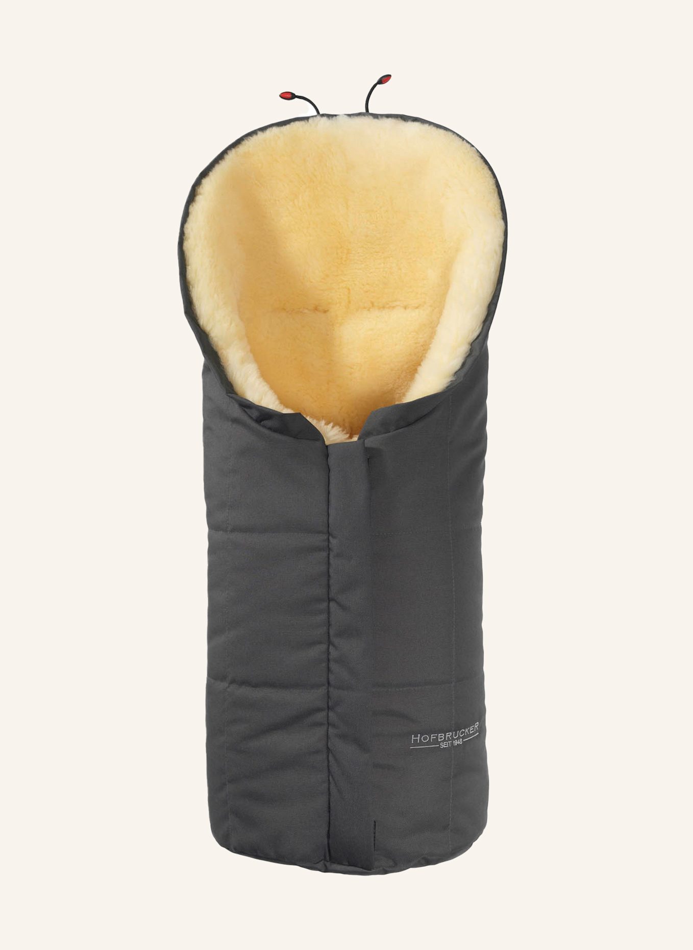 Hofbrucker Fußsack aus Lammfell ESKIMO: GRAU