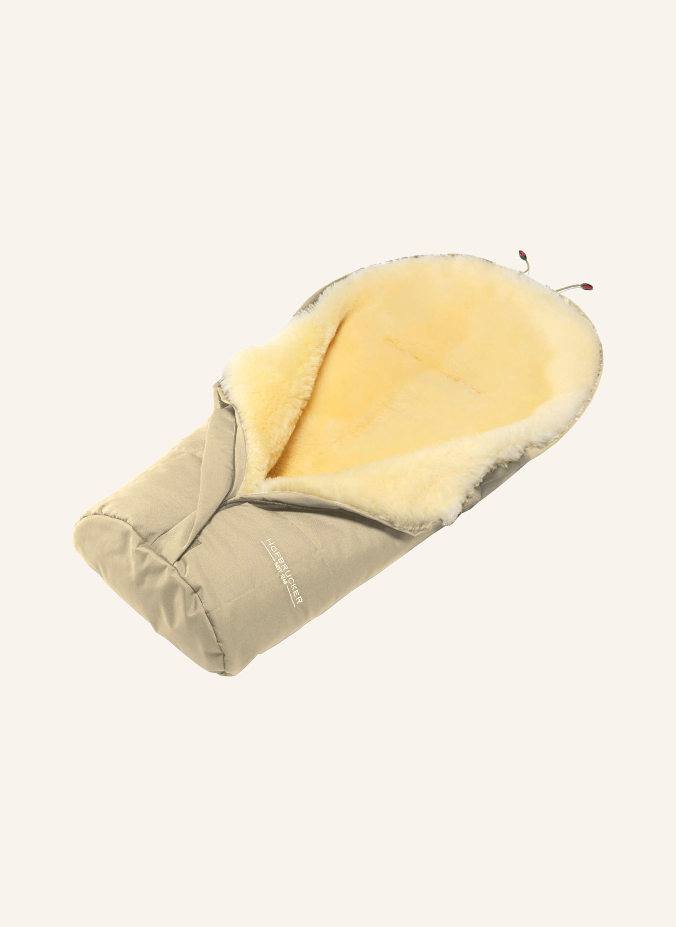 Hofbrucker Fußsack aus Lammfell ESKIMO: BEIGE
