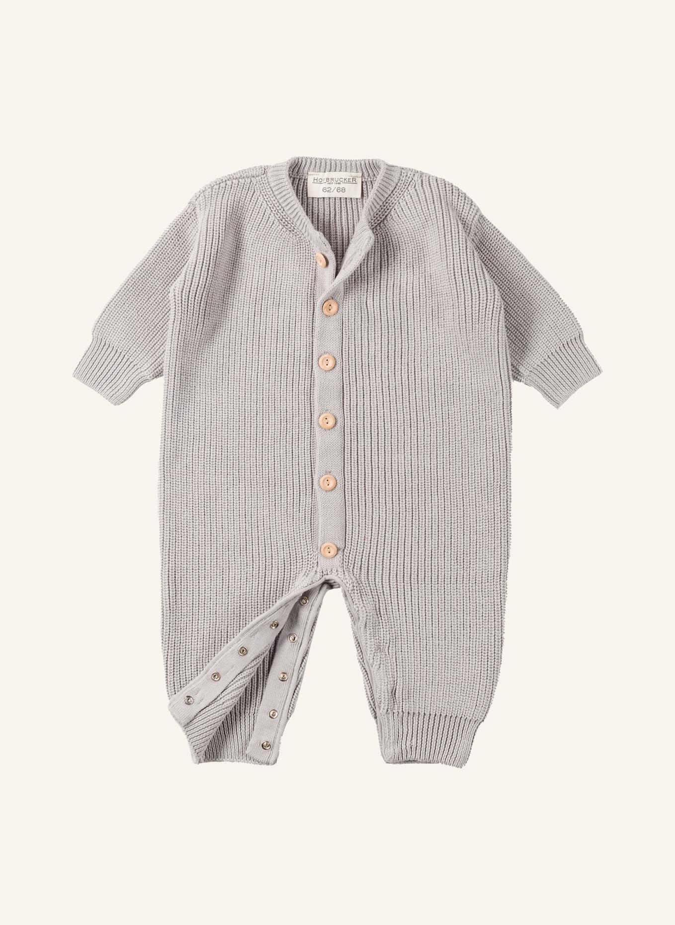 Hofbrucker Strick-Overall LEO: HELLGRAU