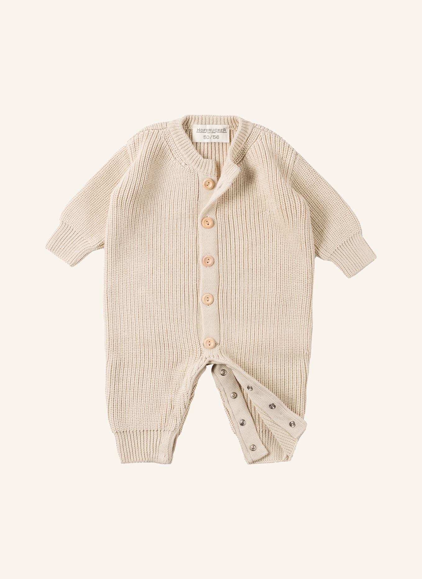 Hofbrucker Strick-Overall LEO: BEIGE
