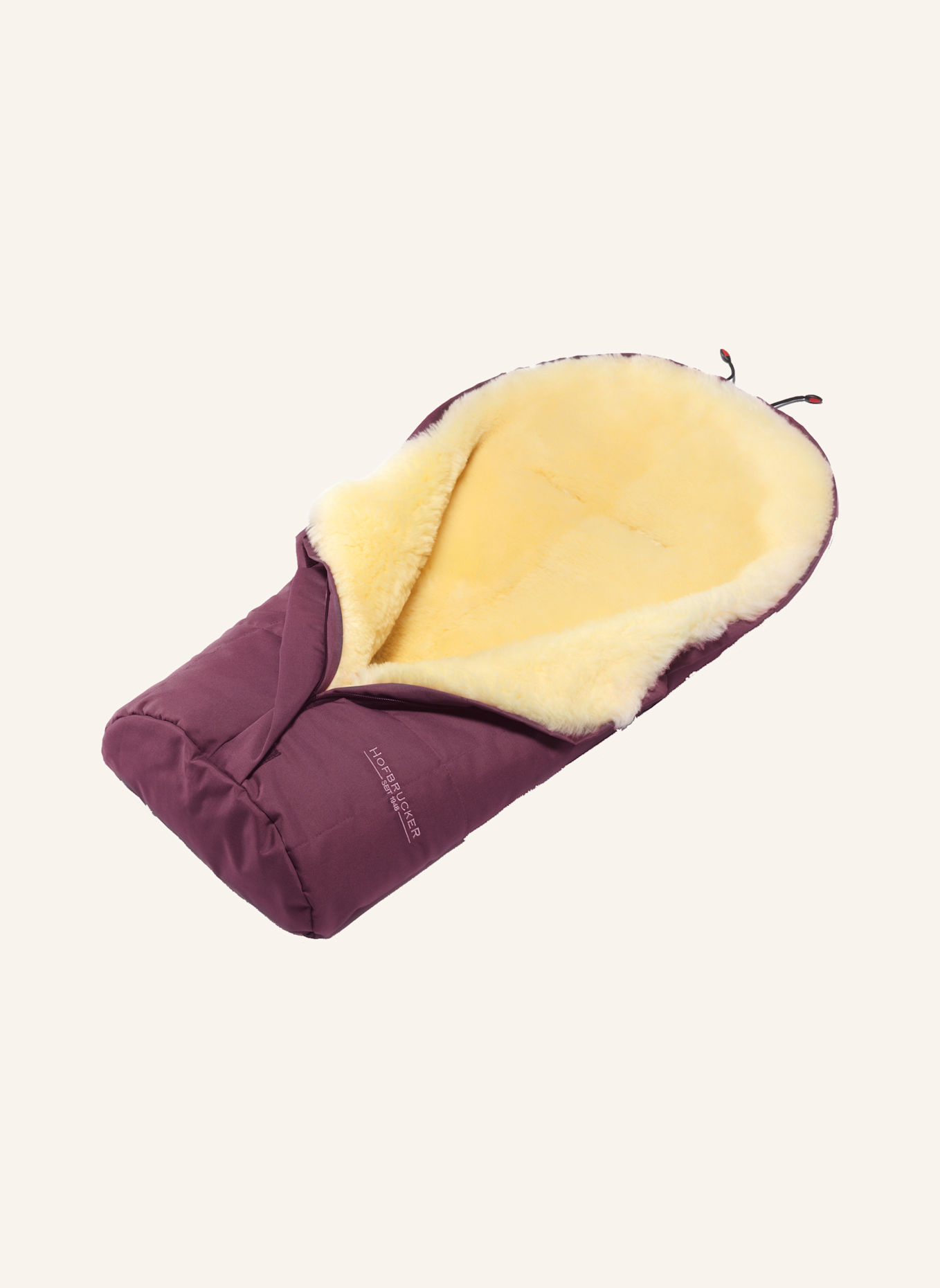 Hofbrucker Fußsack aus Lammfell ESKIMO: LILA