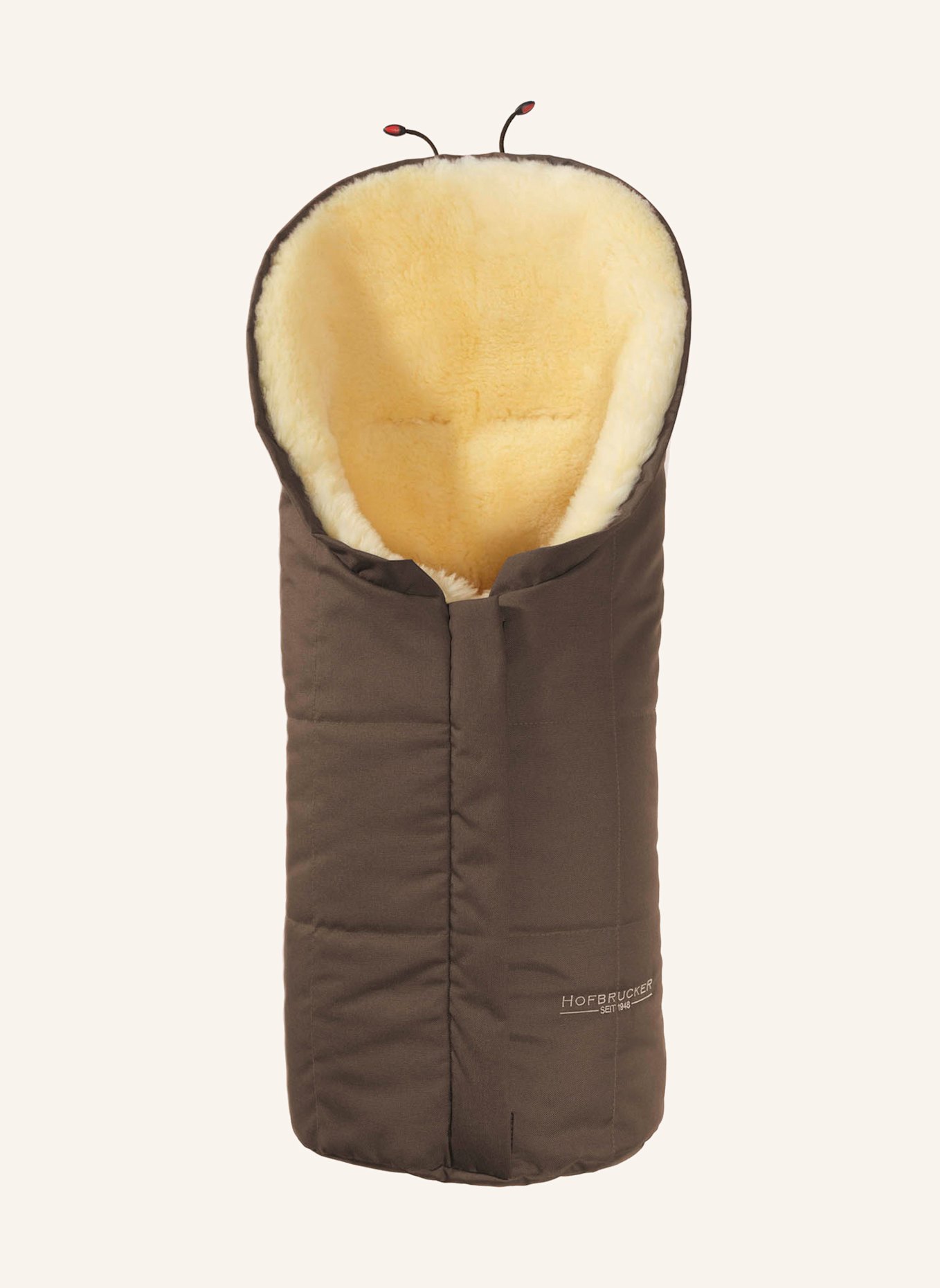 Hofbrucker Fußsack aus Lammfell ESKIMO: BRAUN