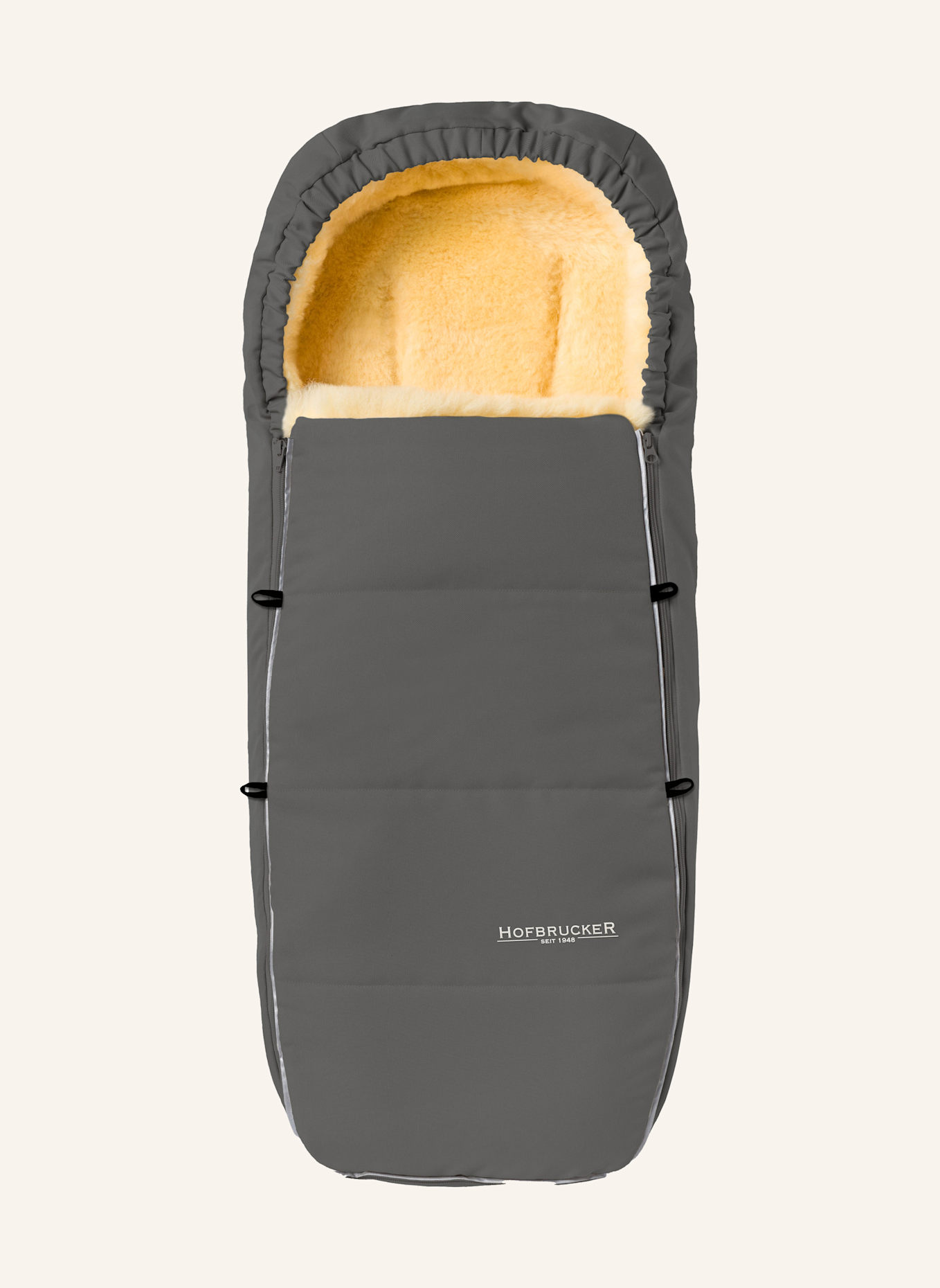 Hofbrucker Fußsack  ALASKA: GRAU