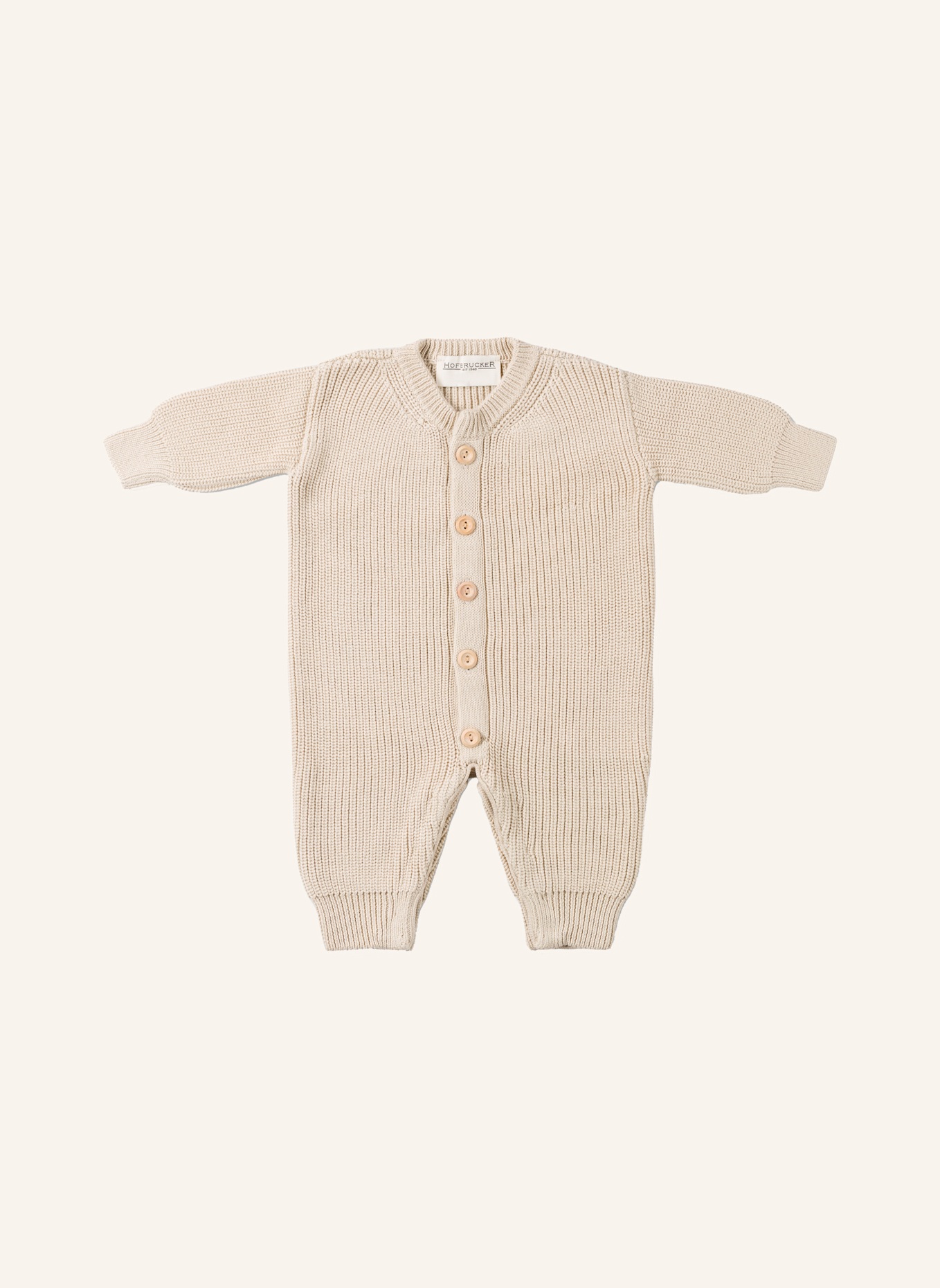 Hofbrucker Strick-Overall LEO: BEIGE