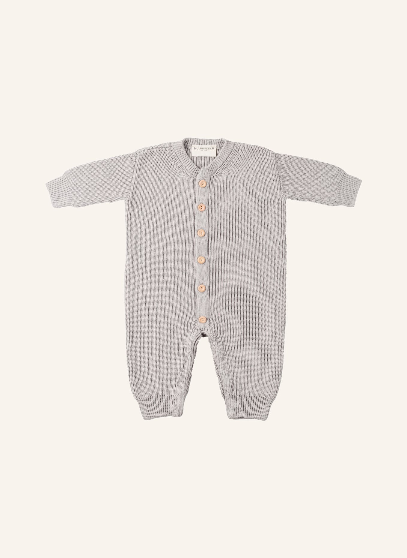Hofbrucker Strick-Overall LEO: HELLGRAU
