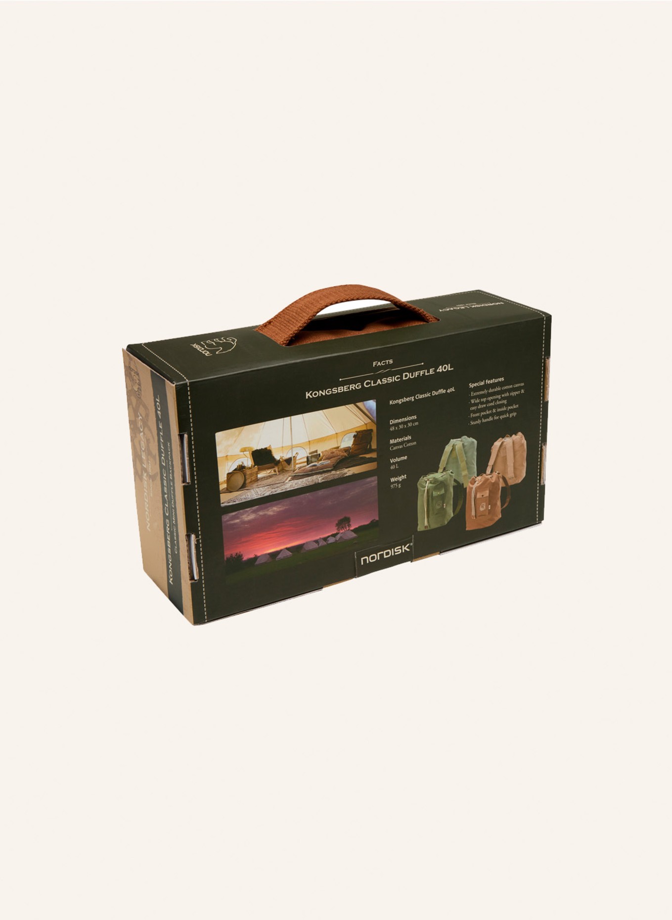 NORDISK Rucksack KONGSBERG 40 DUFFEL: BRAUN