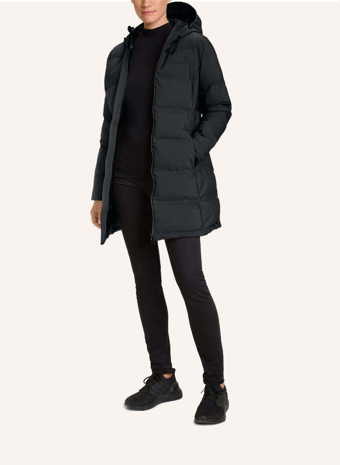 NORDISK Daunenmantel AUKEA: SCHWARZ