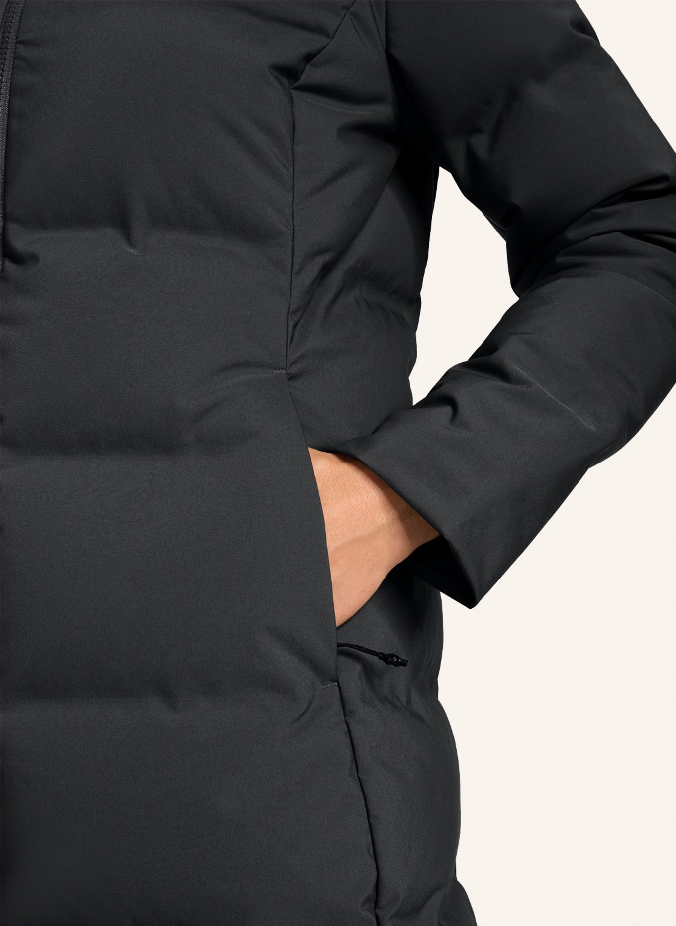 NORDISK Daunenmantel AUKEA: SCHWARZ