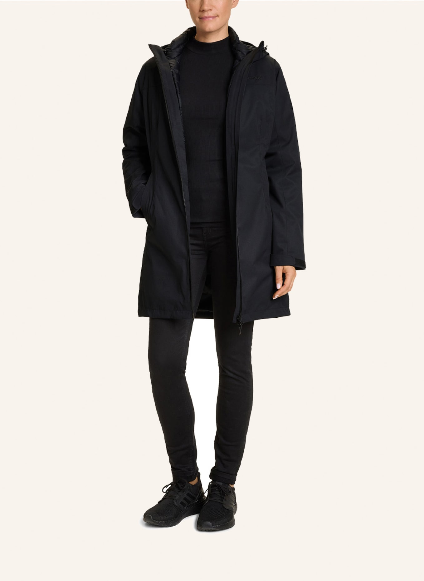 NORDISK Daunenmantel LIZ: SCHWARZ