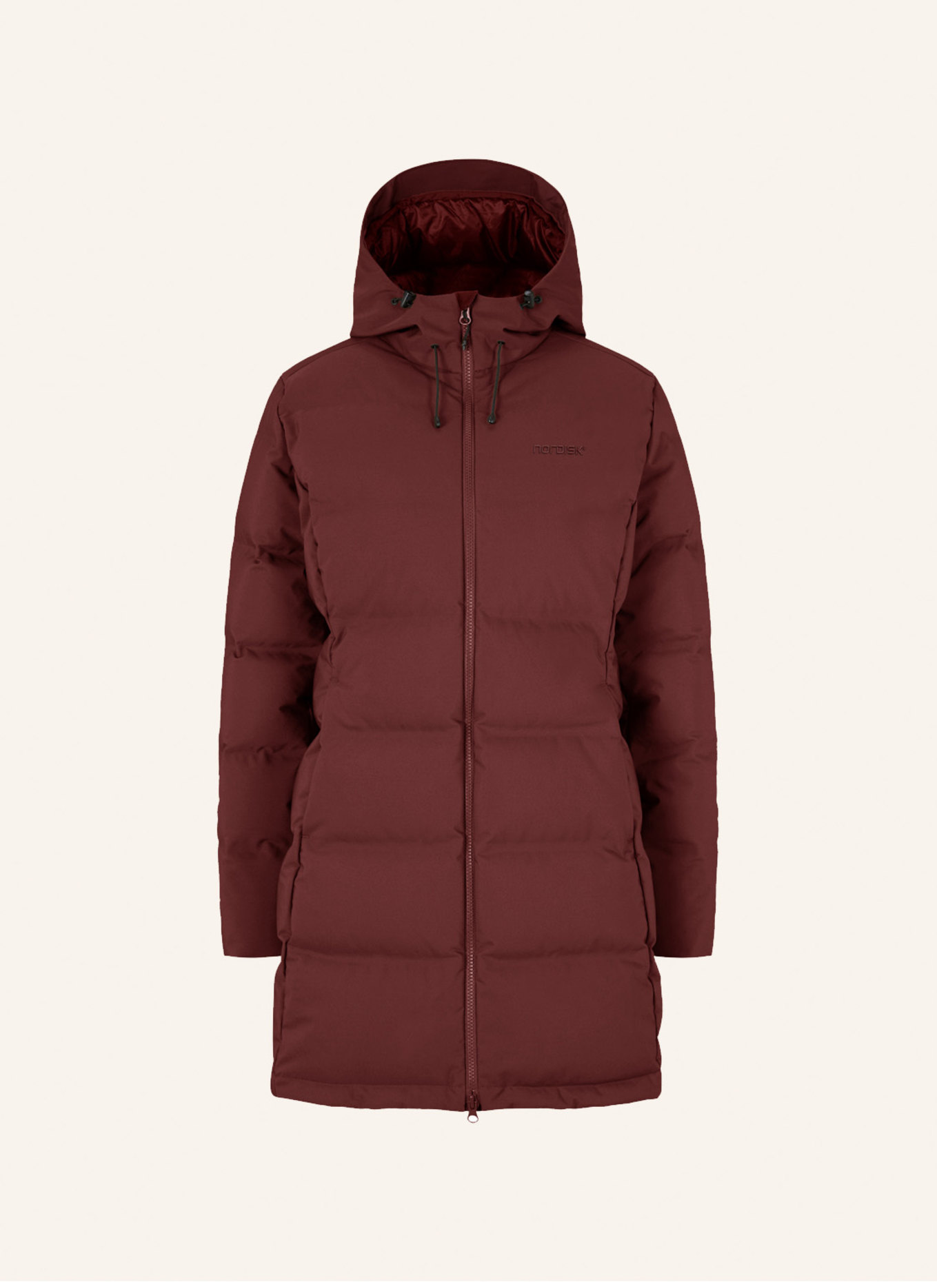 NORDISK Daunenmantel AUKEA: DUNKELROT