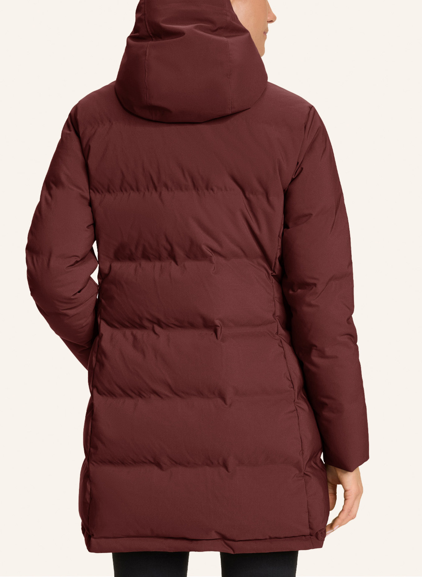 NORDISK Daunenmantel AUKEA: DUNKELROT