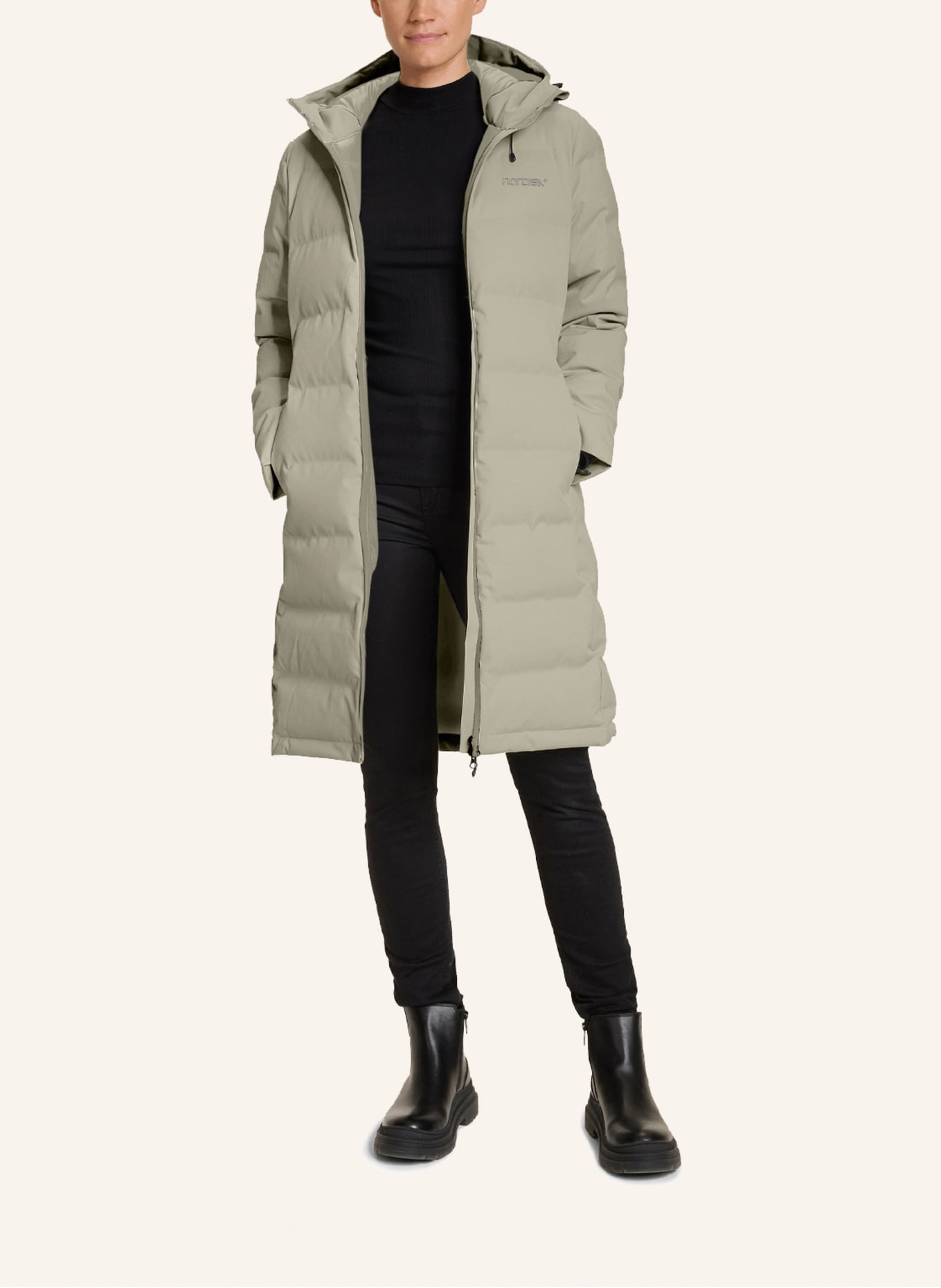 NORDISK Daunenmantel MOANA: HELLGRÜN