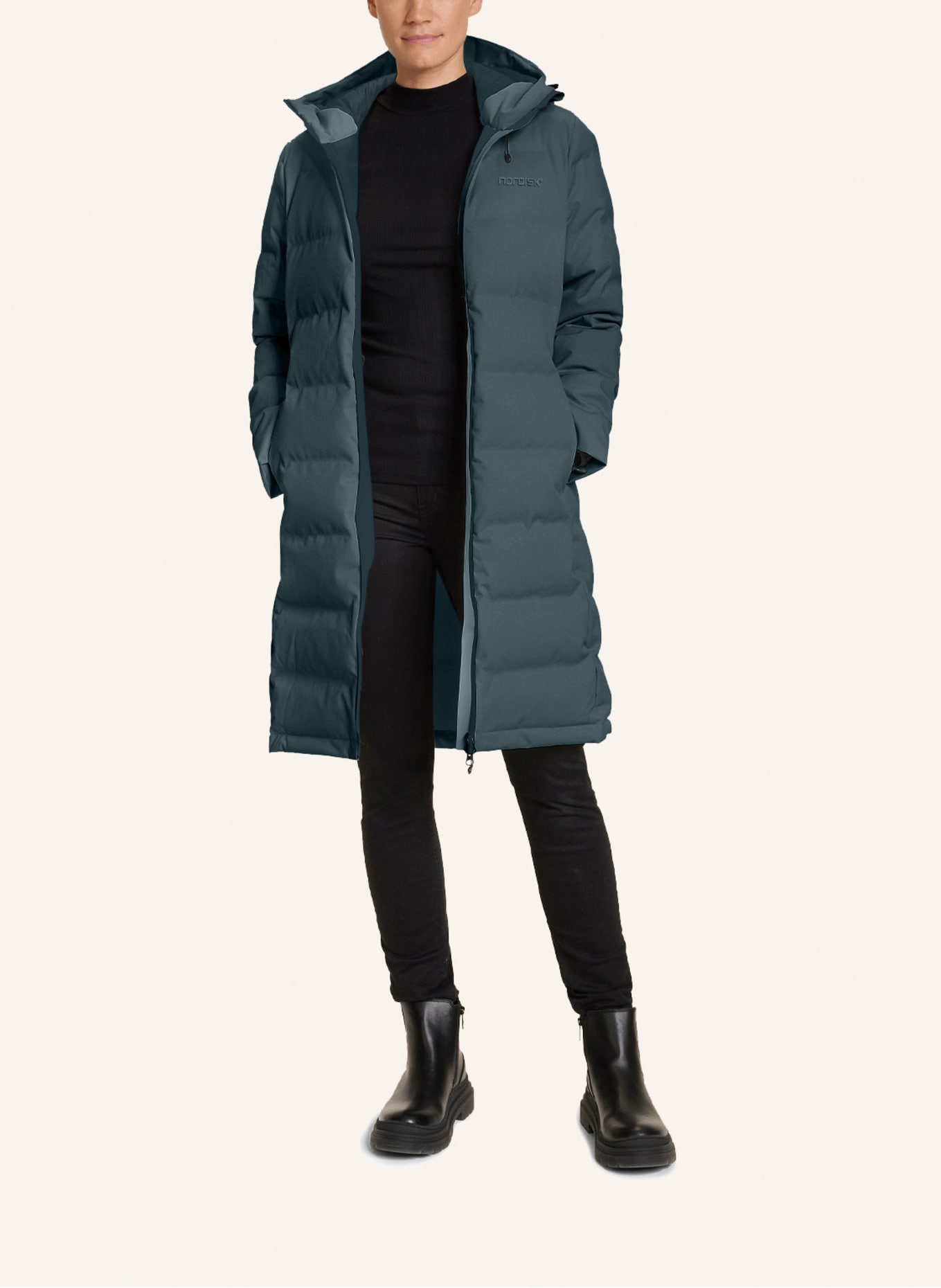 NORDISK Daunenmantel MOANA: BLAUGRAU