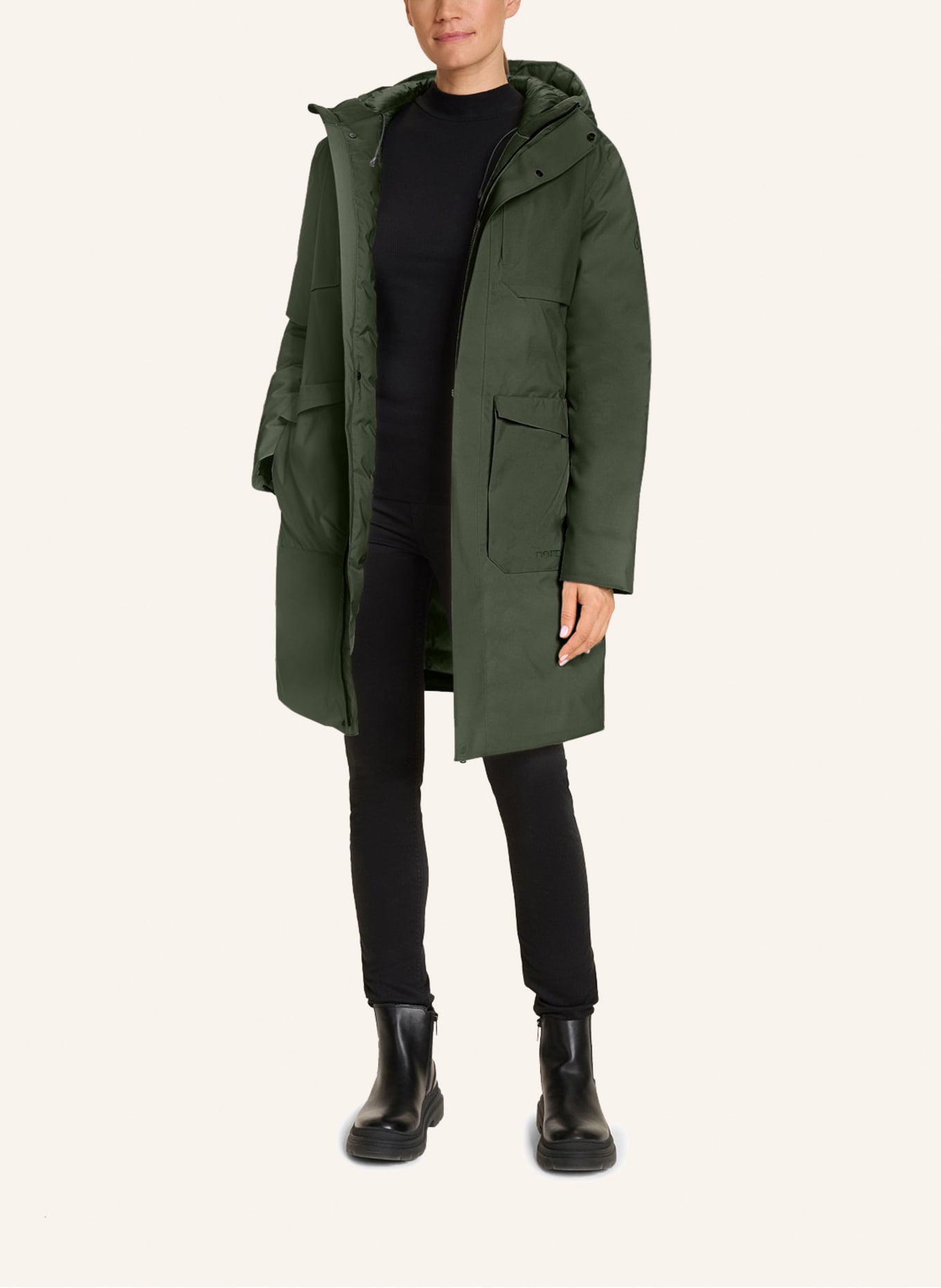 NORDISK Daunenparka LUMI: DUNKELGRÜN