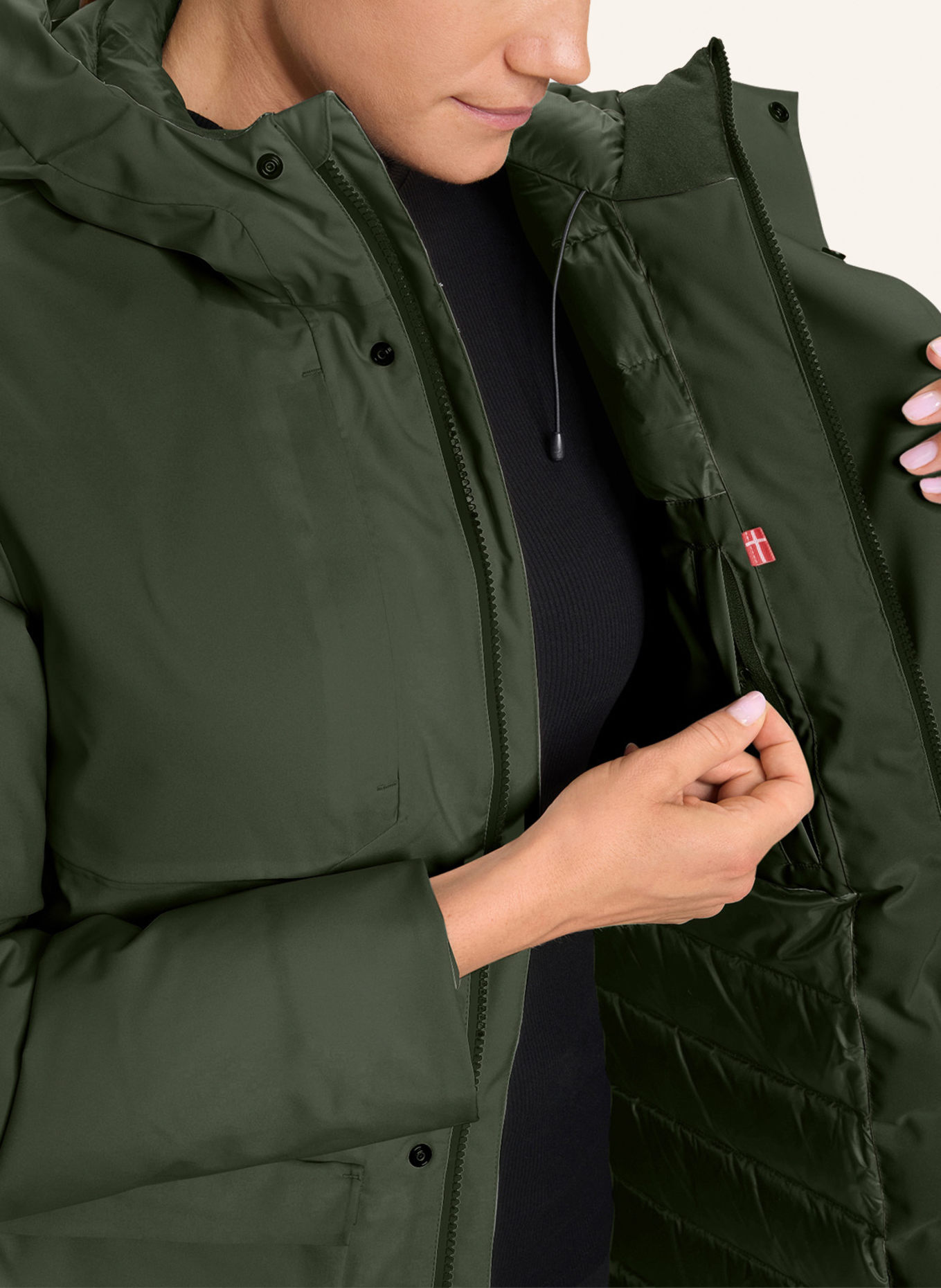 NORDISK Daunenparka LUMI: DUNKELGRÜN