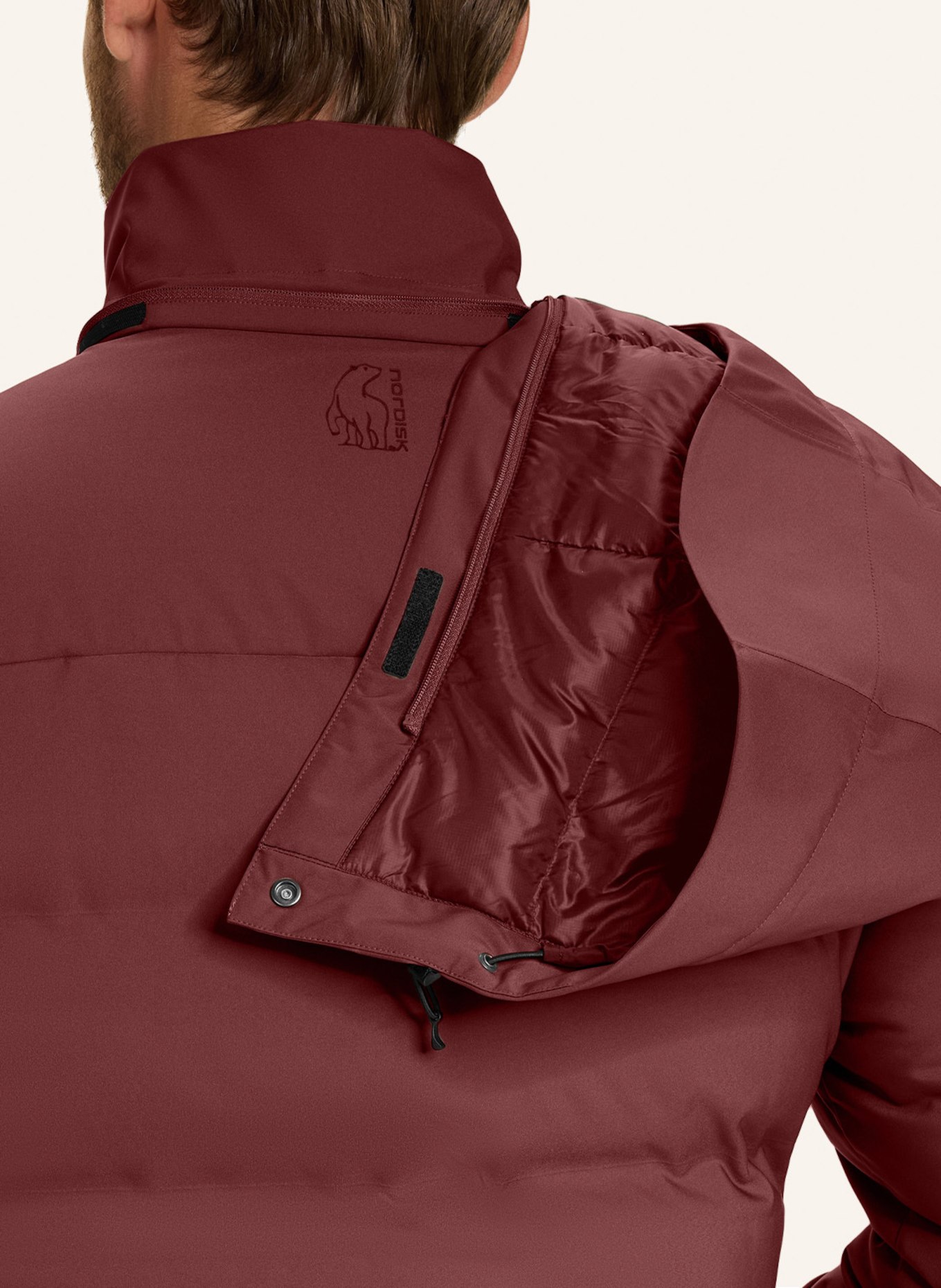 NORDISK Daunenjacke AKKARVIK: DUNKELROT