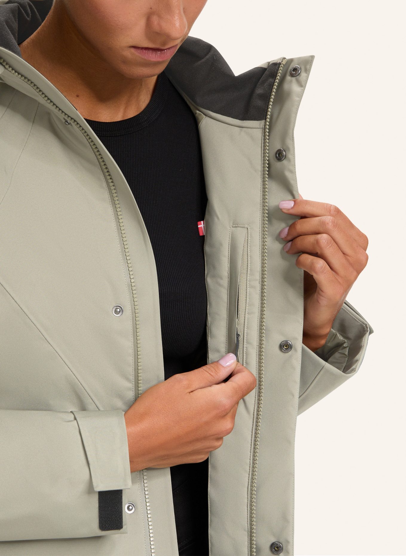 NORDISK Daunenmantel VIGDIS: HELLGRÜN