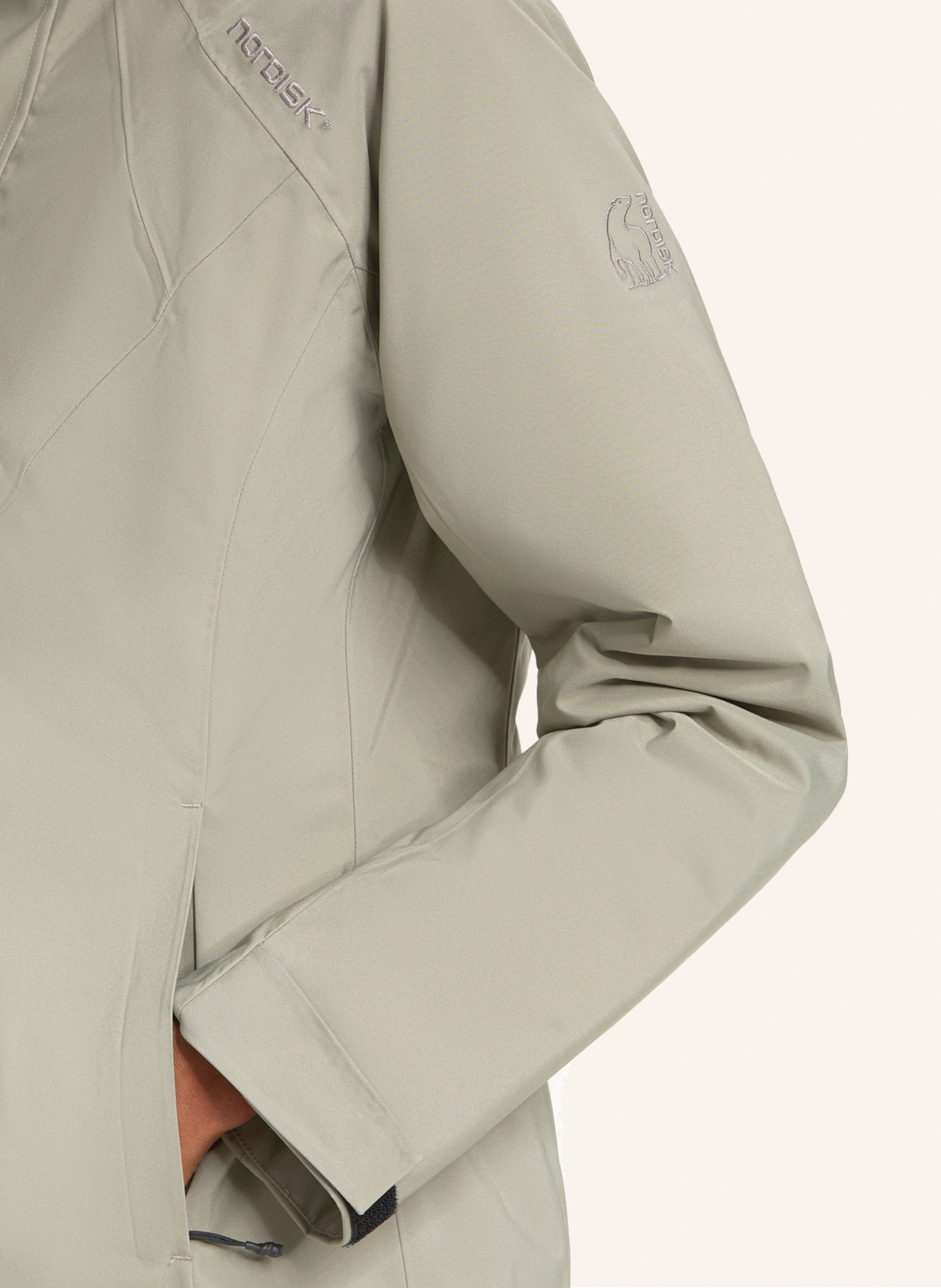 NORDISK Daunenmantel VIGDIS: HELLGRÜN