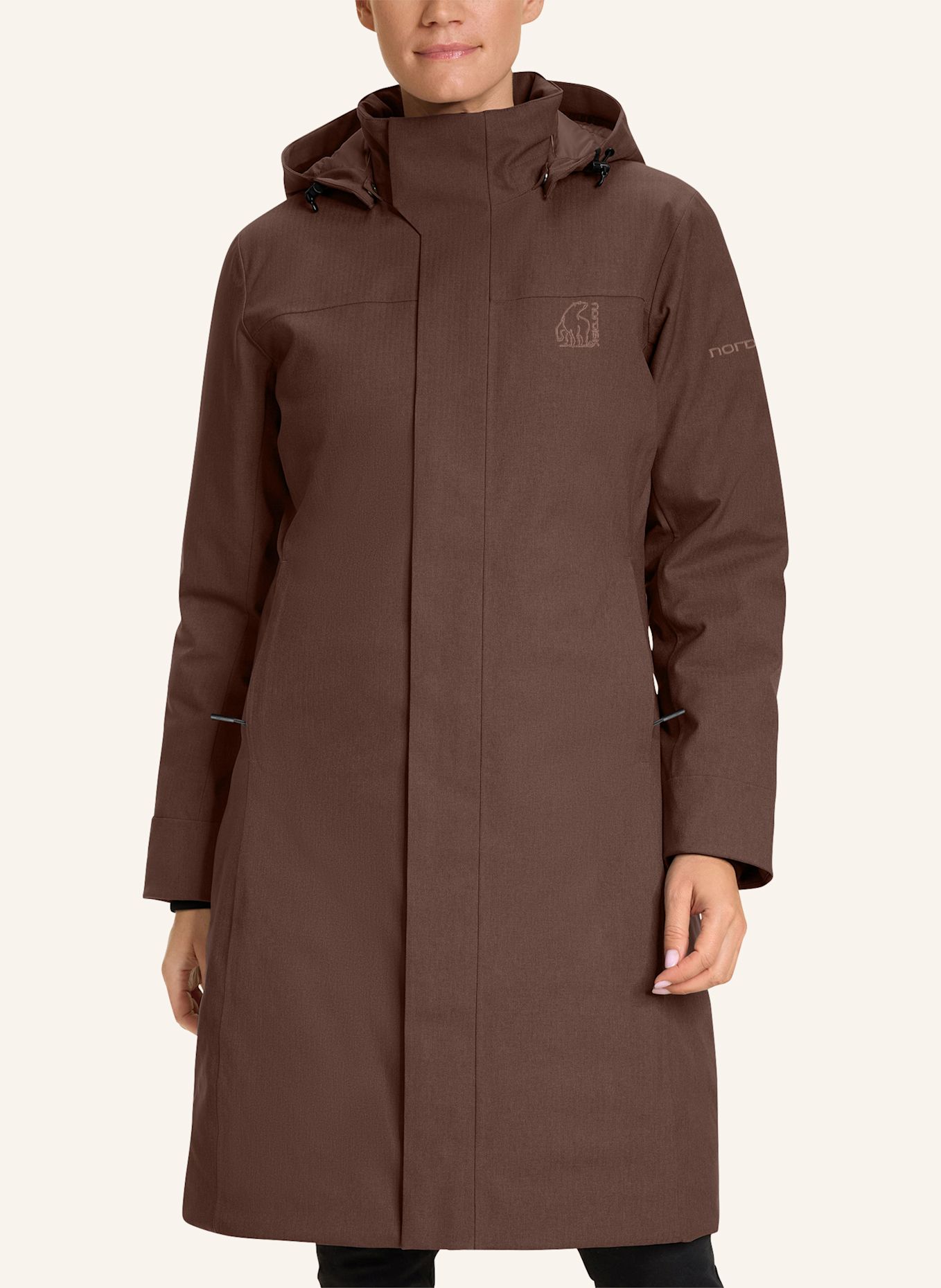 NORDISK TANA Down coat: DARK RED